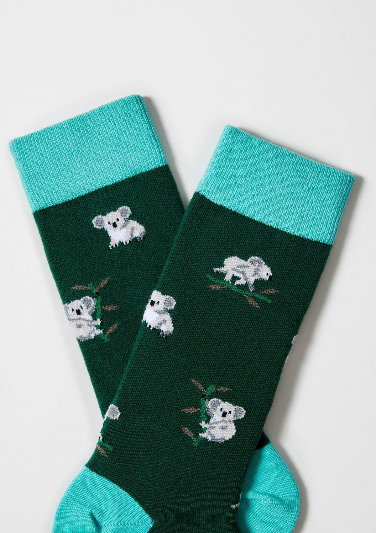 be socks unisexe chaussettes en coton bio koala vert l armoire poethique