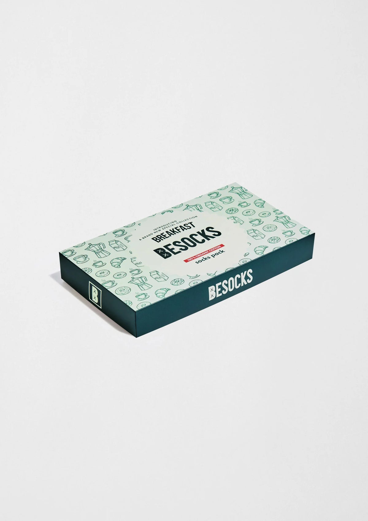be socks unisexe coffret de 3 paires de chaussettes en coton bio petit dejeuner 