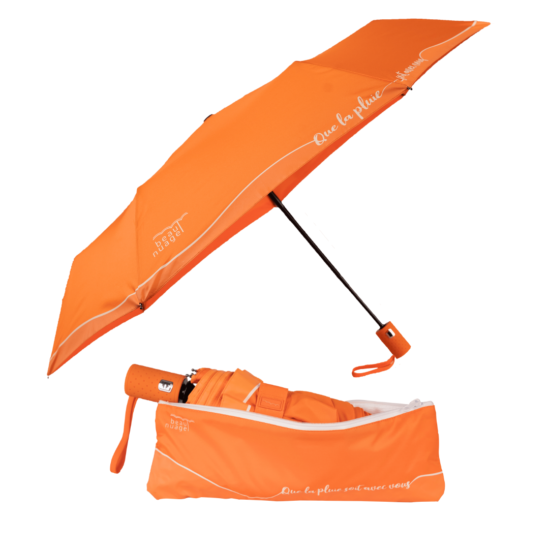 Parapluie automatique avec housse absorbante · orange séville