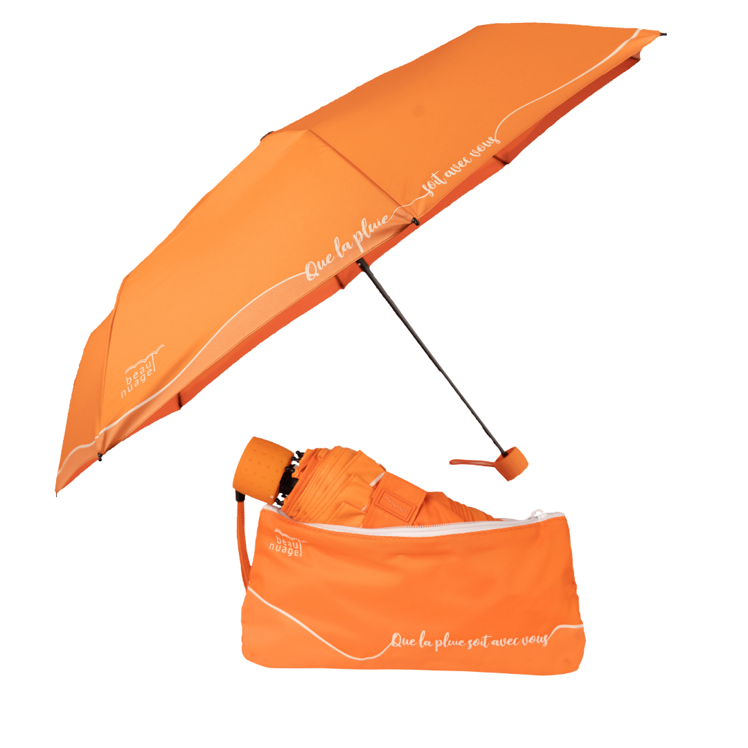 Parapluie mini avec housse absorbante · orange séville