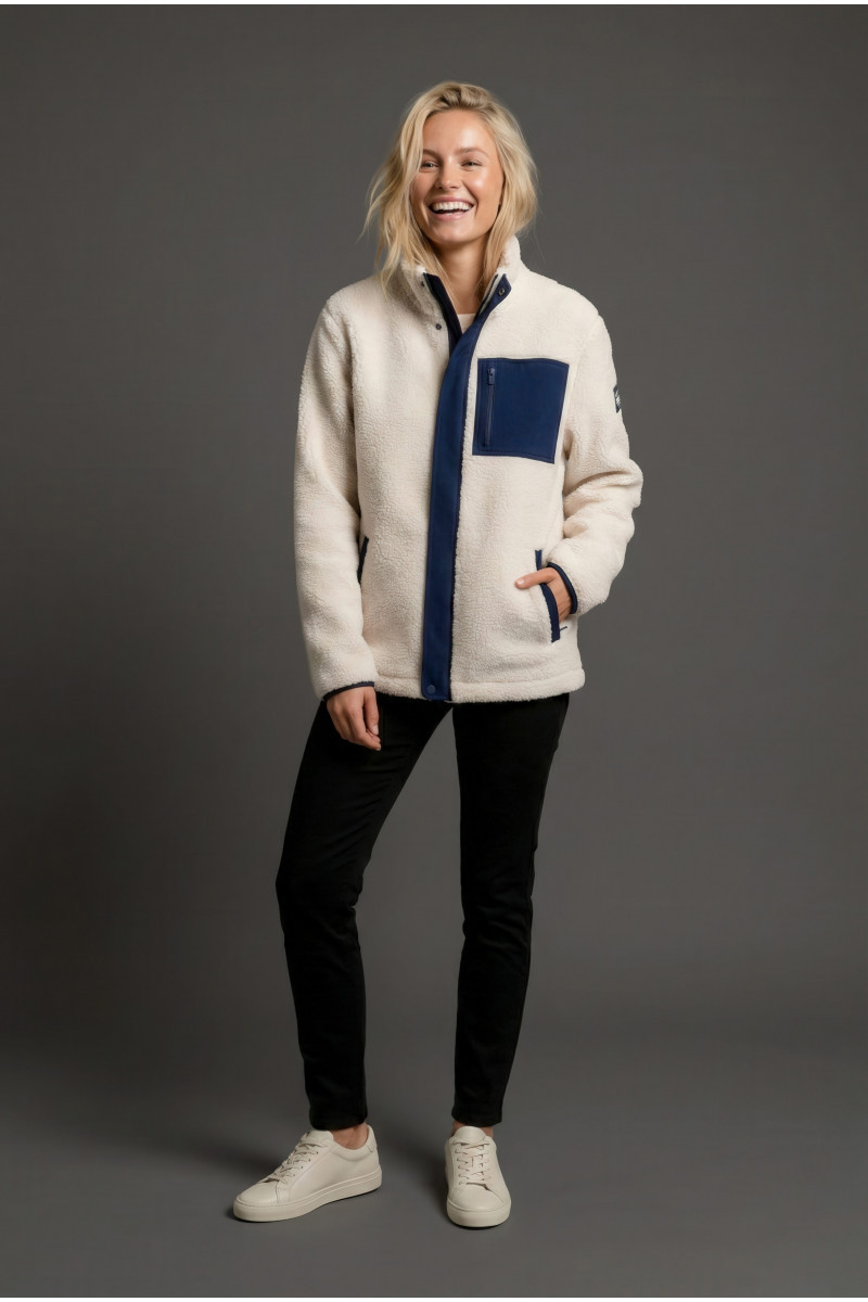 beau nuage unisexe veste polaire polyester recycl   bleu l armoire poethique  1 