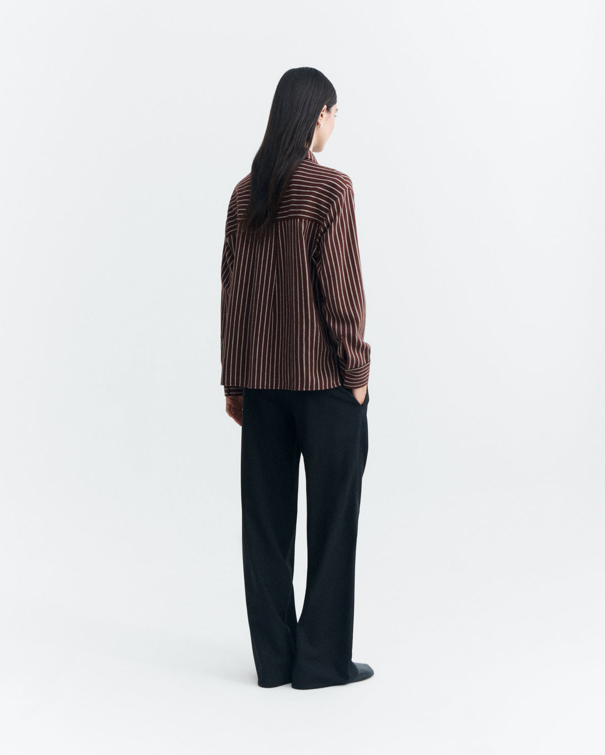 blouse raye en coton bio ohara brushed stripes manuela  multicolore thinking mu femme blouse raye ohara coton bio multicolore l armoire poethique 4