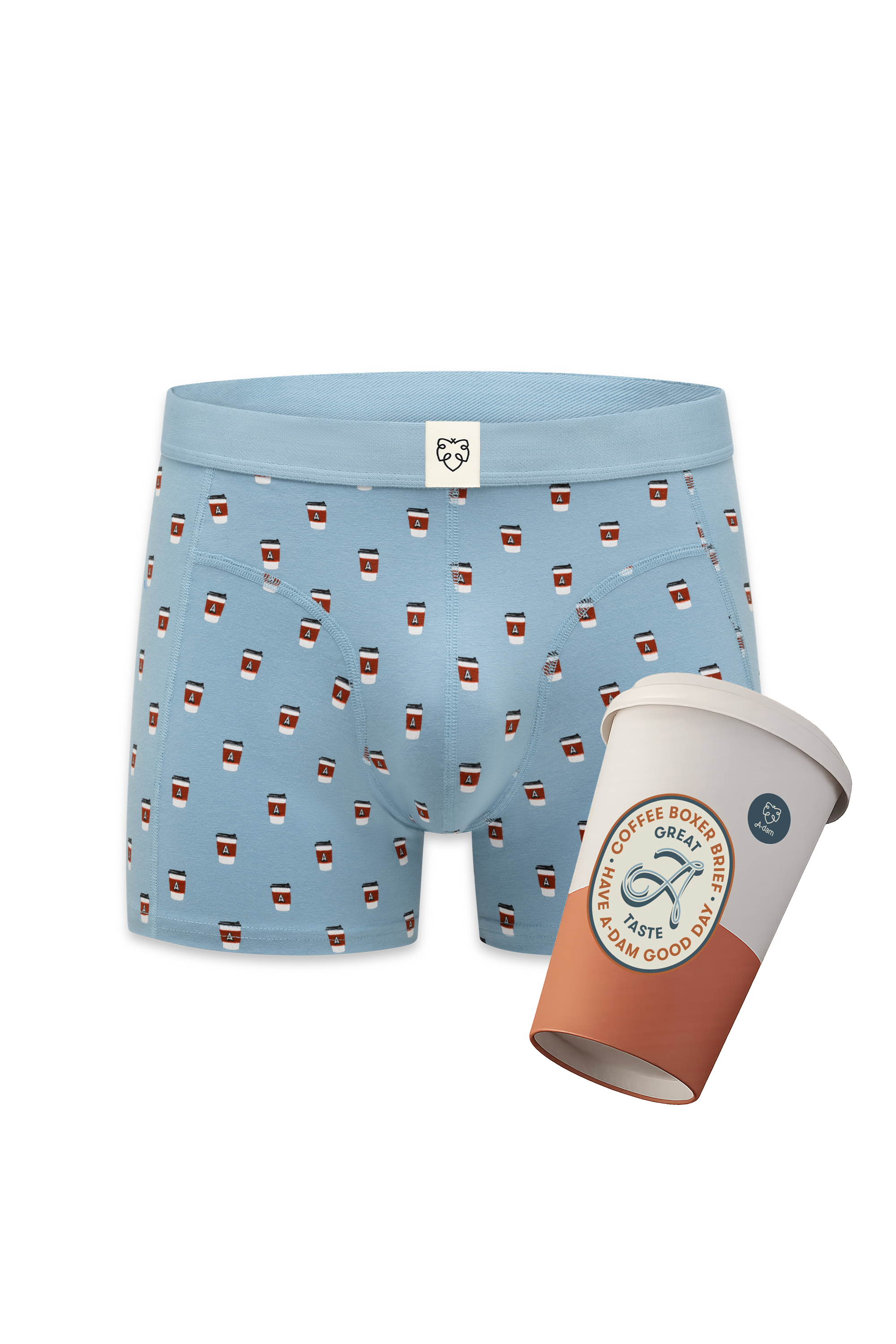 bote cadeau boxer en coton bio caf  emporter  bleu clair a dam homme boxer caf boite cadeau coton bio bleu clair l armoire poethique 1