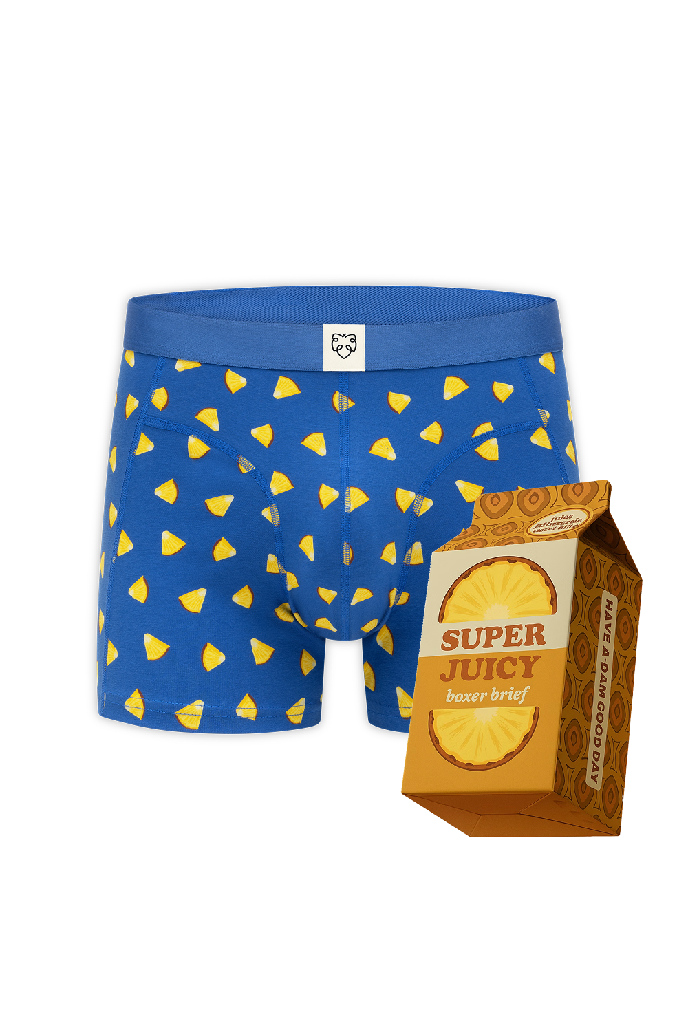 bote cadeau boxer en coton bio jus dananas  bleu clair a dam homme boxer ananas boite cadeau coton bio bleu l armoire poethique 1
