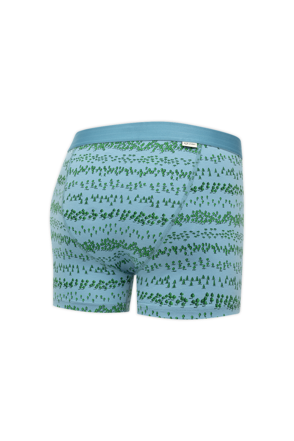 boxer en coton bio fort  bleu a dam homme boxer foret coton bio vert bleu l armoire poethique 3