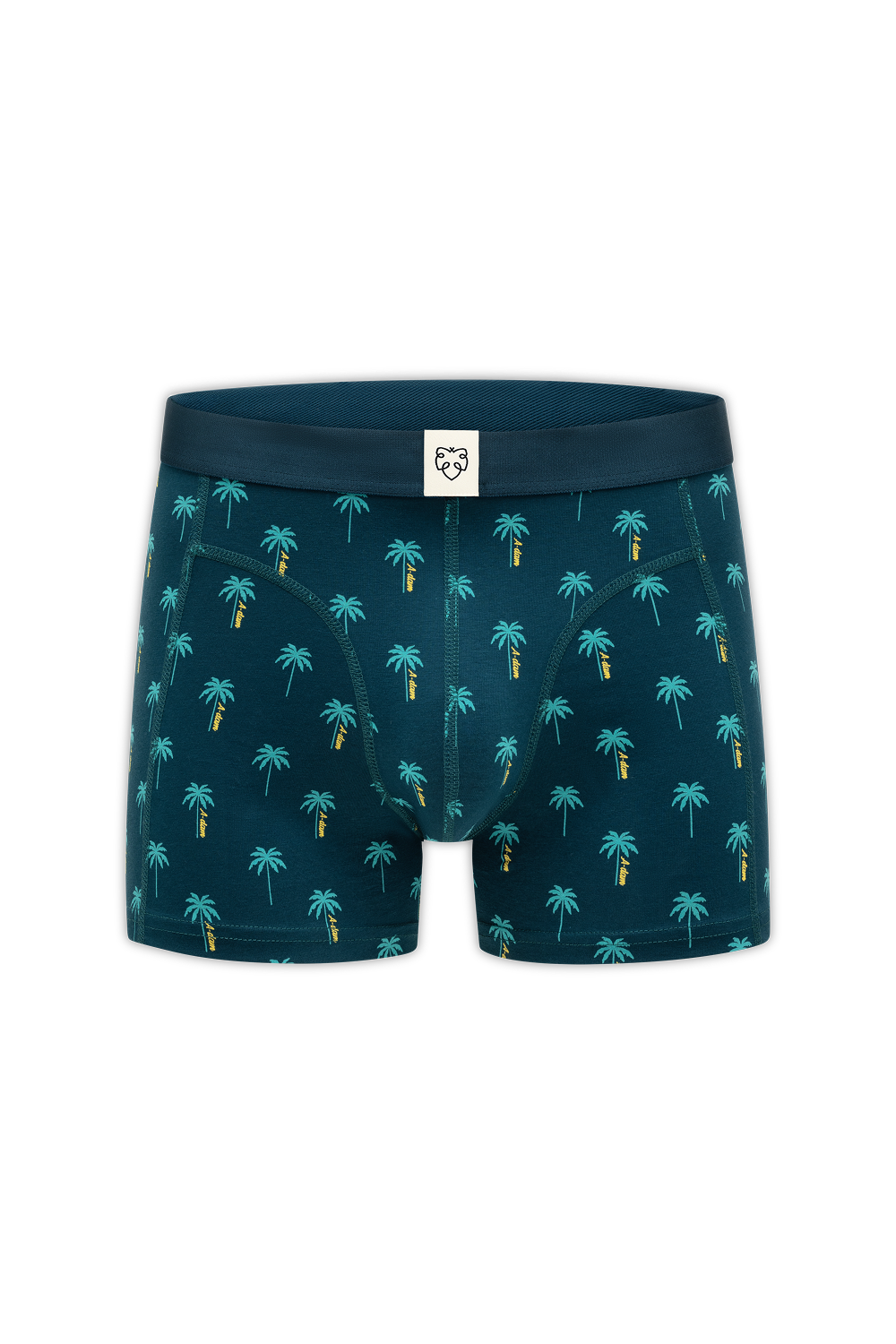 boxer en coton bio palmiers  vert a dam homme boxer palmier coton bio vert l armoire poethique 1