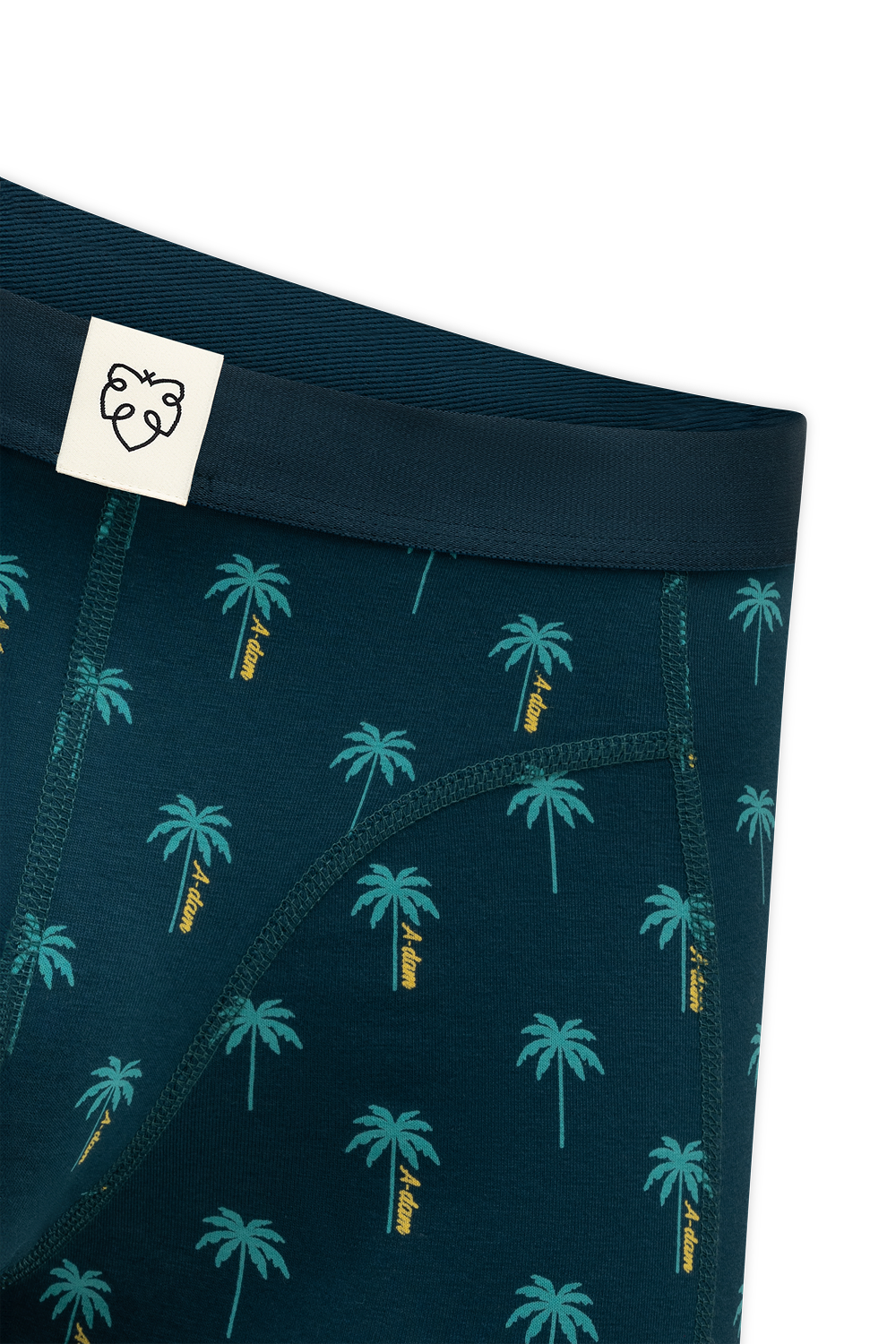 boxer en coton bio palmiers  vert a dam homme boxer palmier coton bio vert l armoire poethique 2