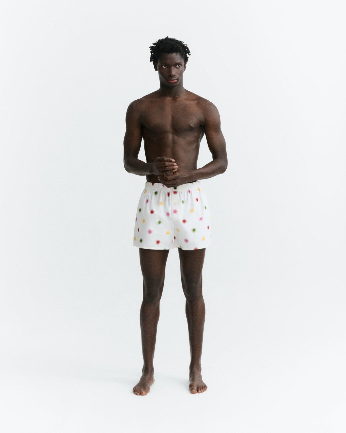 caleon parachute en coton bio sol multicolor  blanc thinking mu homme caleon parachute sol coton bio multicolore blanc l armoire poethique 4