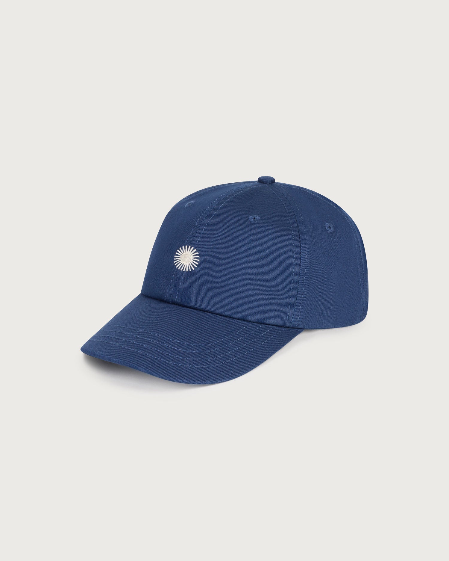 casquette en coton bio chris contrast  bleu marine thinking mu unisexe casquette chris soleil coton bio bleu marine l armoire poethique 1