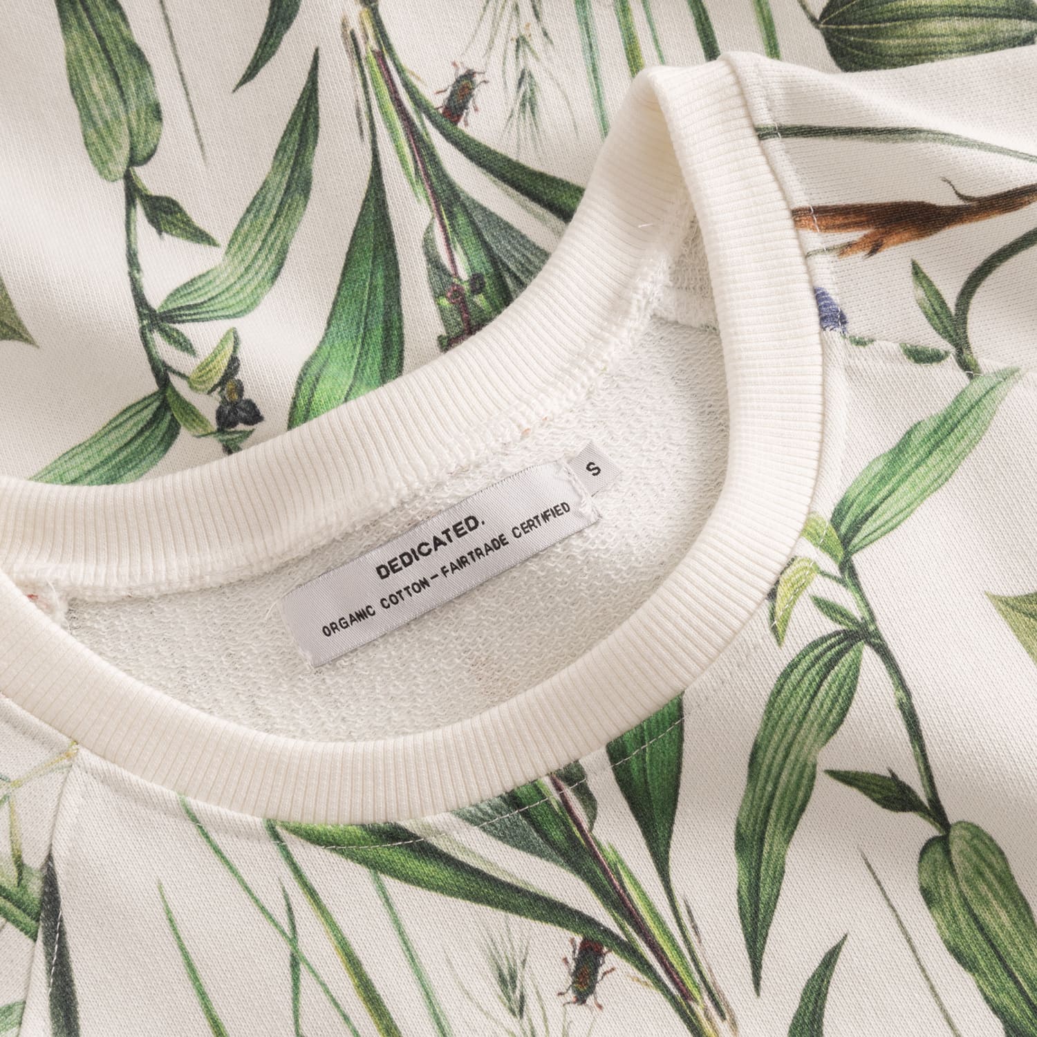 dedicated femme sweat ystad flower field coton bio creme l armoire poethique  4 