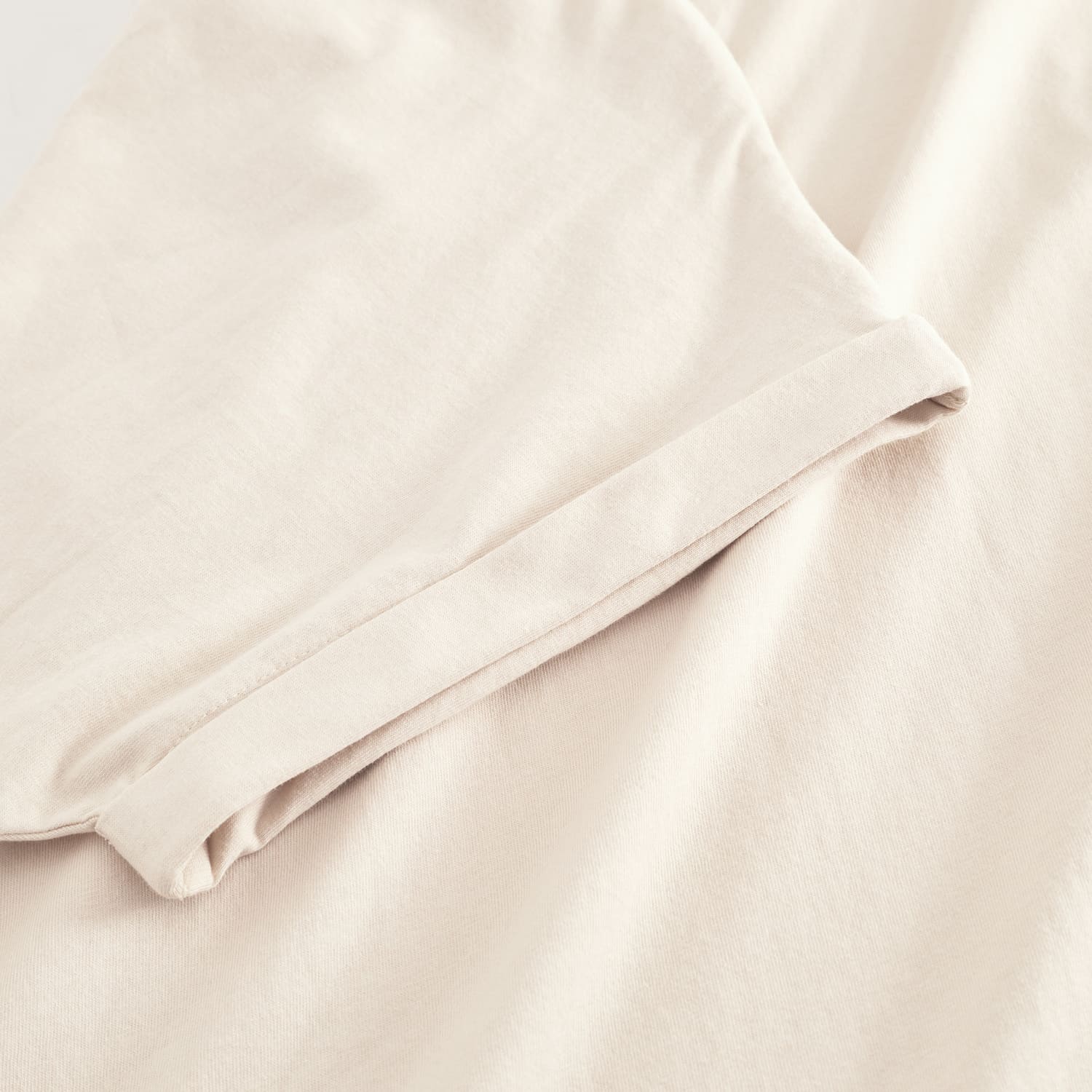 Tee-shirt en coton bio · crème - visby base oat white