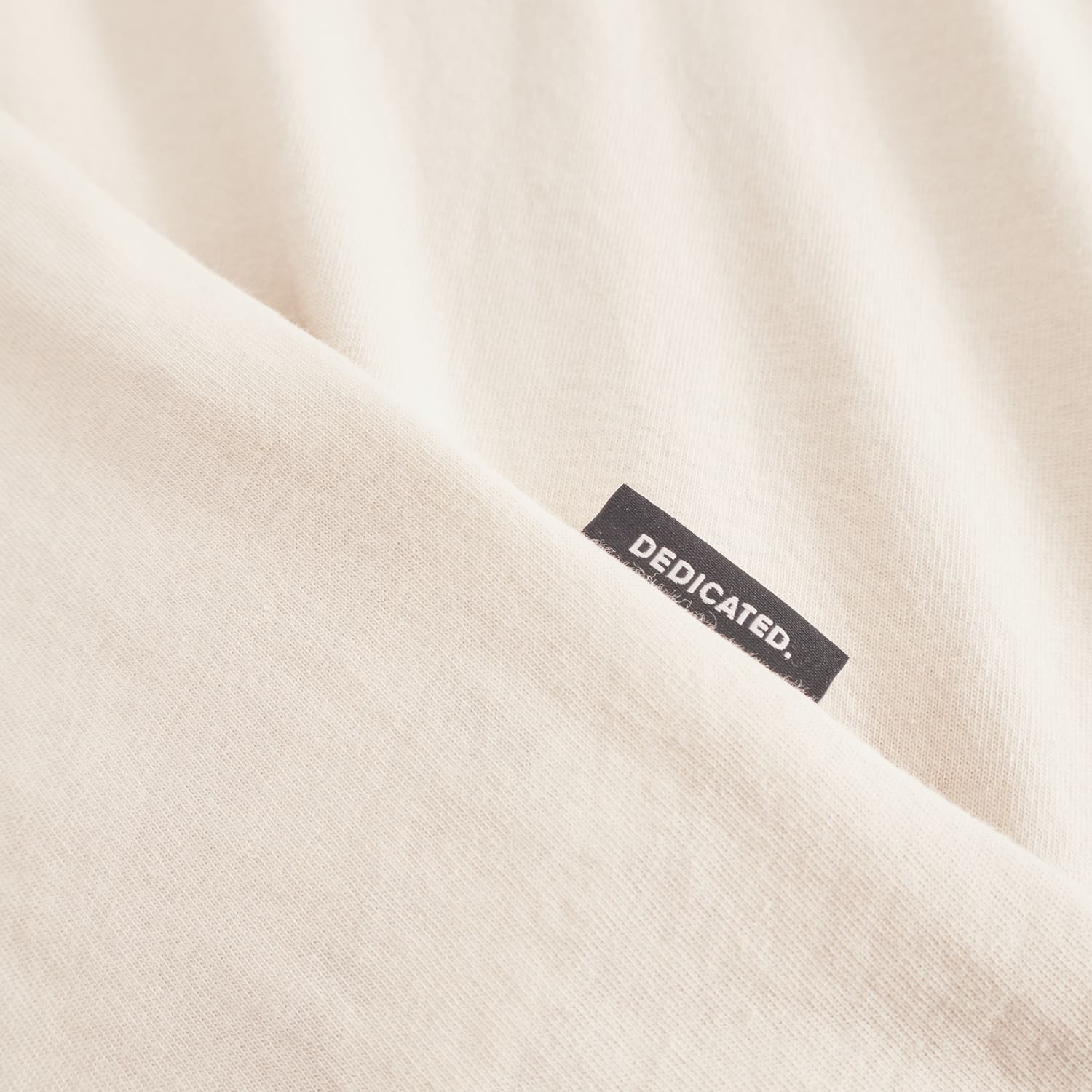 Tee-shirt en coton bio · crème - visby base oat white