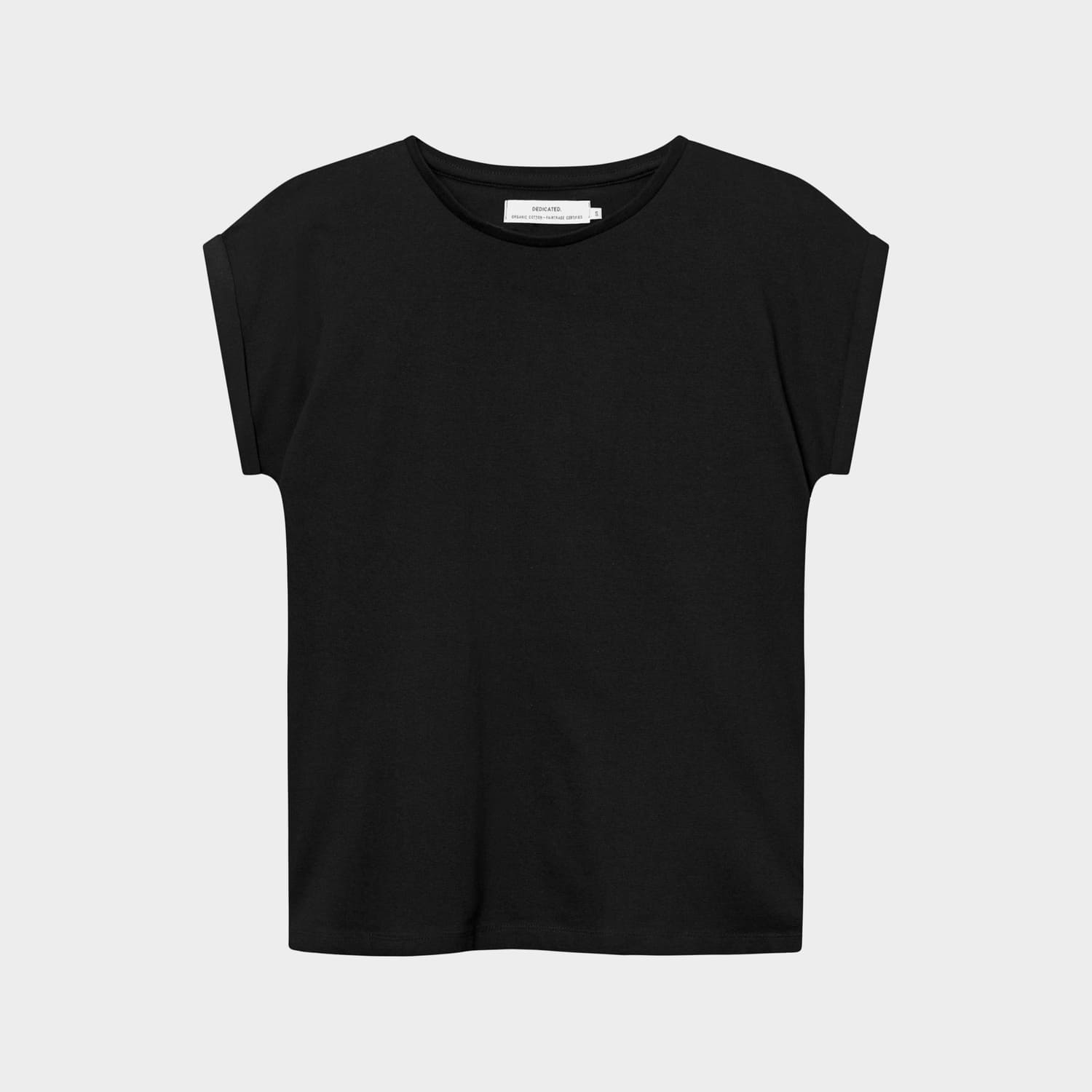 Tee-shirt en coton bio · noir - visby base black