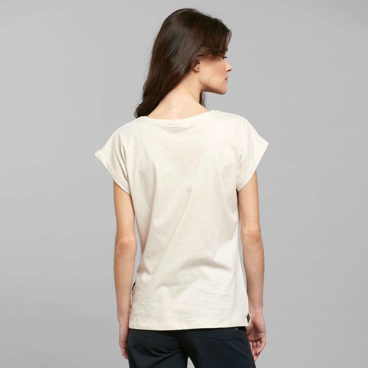 Tee-shirt marguerites en coton bio · crème - visby daisies oat white rainy day