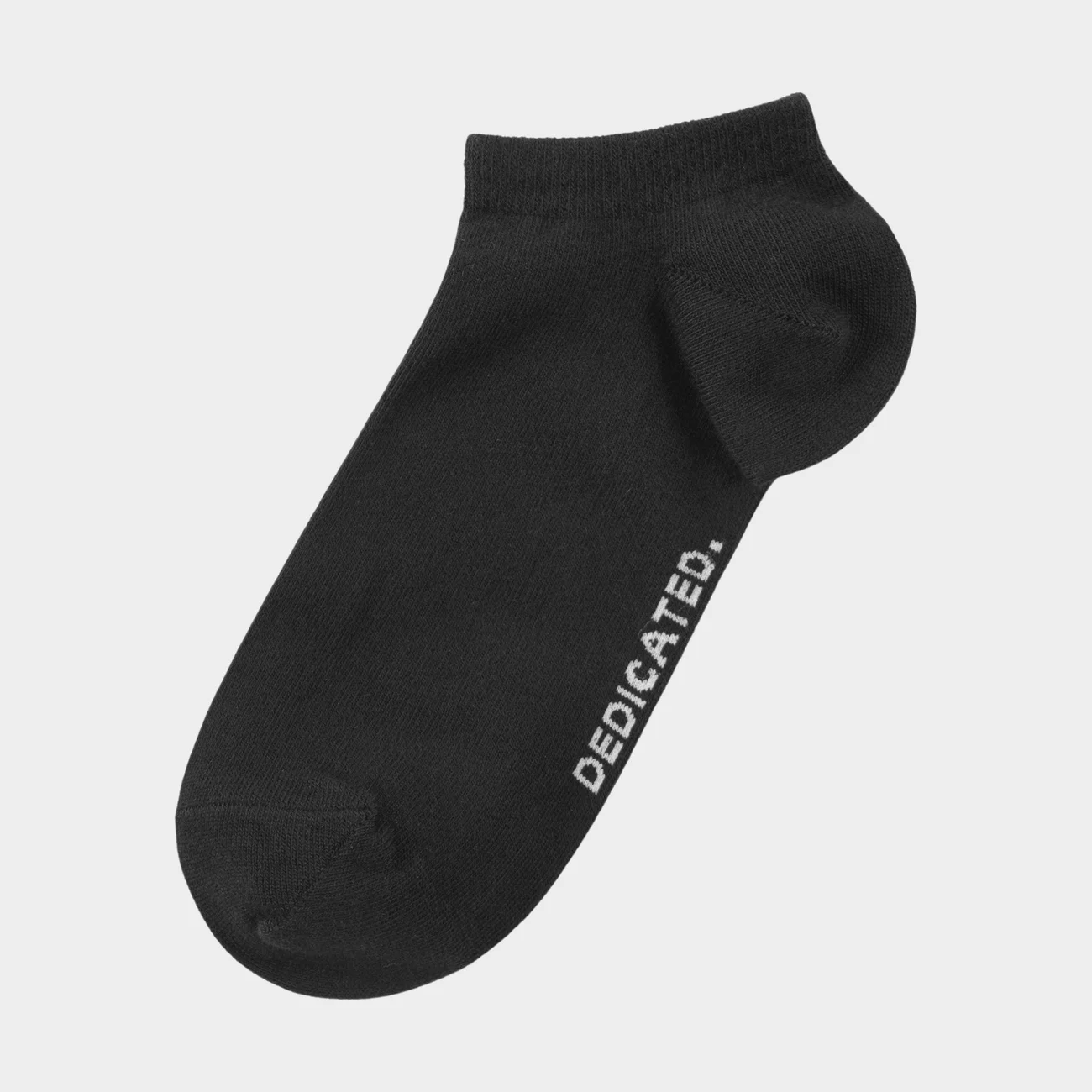 dedicated unisexe socquettes low socks tibble black coton bio noir l armoire poethique  1 