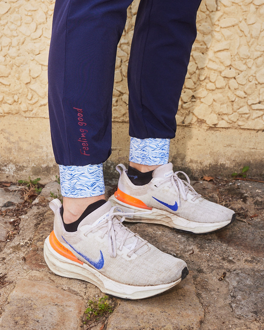 gayaskin femme jogging nouvelle vague synthetique recycle bleu blanc l armoire poethique  1 