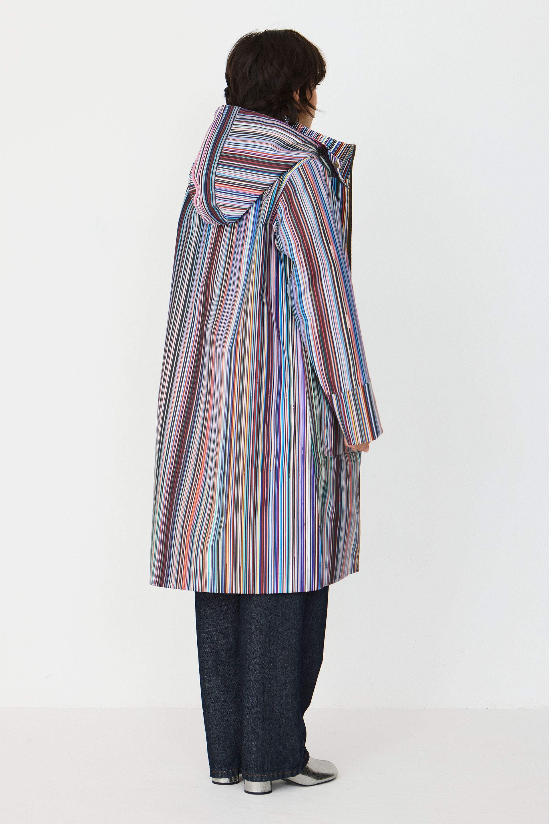 impermable  rayures multicolores en polyester recycl kresua grems  multicolore skfk femme impermable rayures kresua polyester recycl multicolore l armoire poethique 6