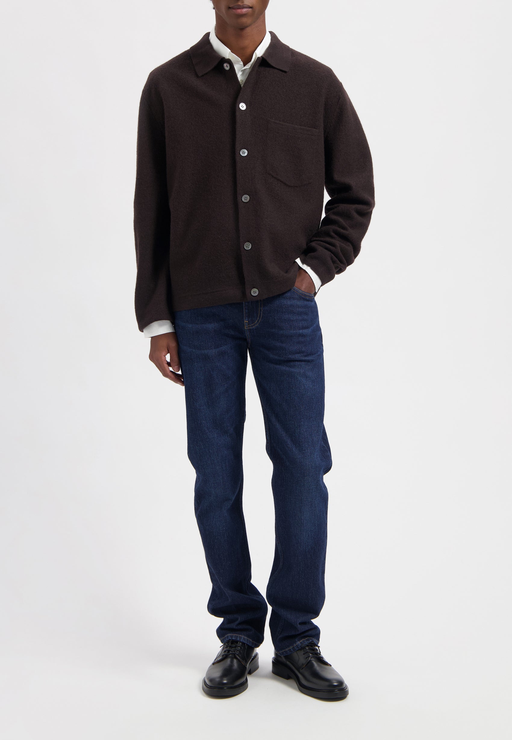 jean droit en coton bio et coton recycl  bleu fonc   bryce mid straight faded steal mud jeans homme bryce mid straight coton bio coton recycle faded steal l armoire poethique 7