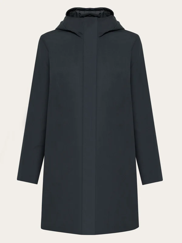 knowledge cotton apparel femme parka soft shell polyester recycle noir l armoire poethique  2 
