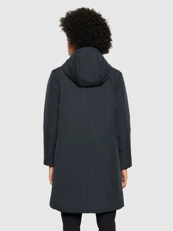 knowledge cotton apparel femme parka soft shell polyester recycle noir l armoire poethique  3 
