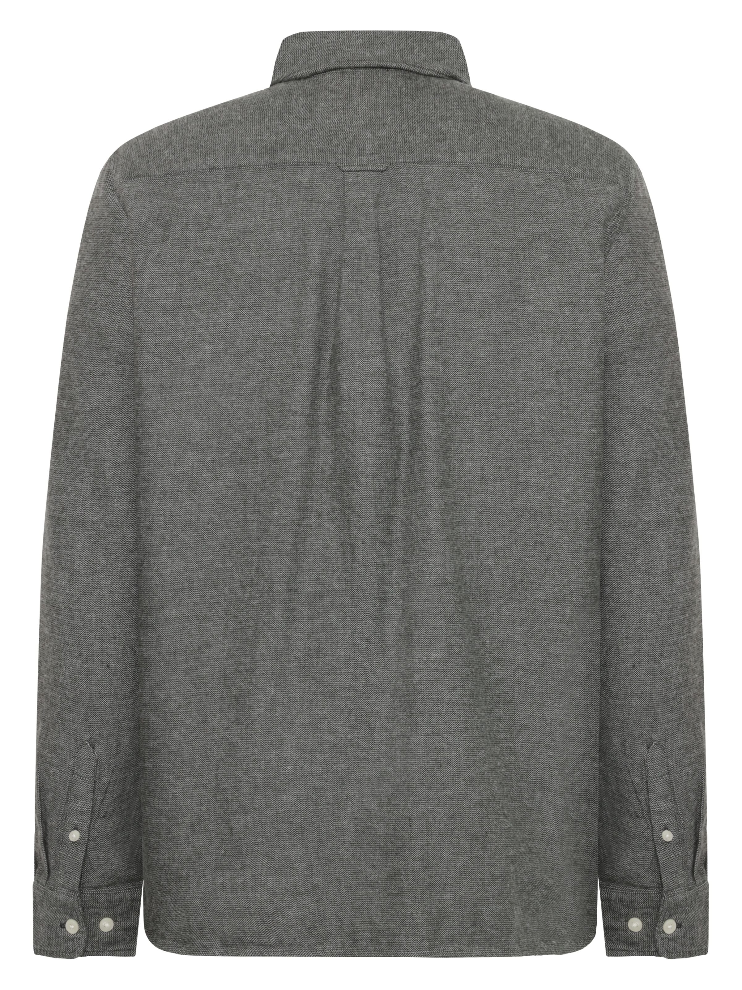 knowledge cotton apparel homme chemise fishbone flannel coton bio kaki l armoire poethique  3 