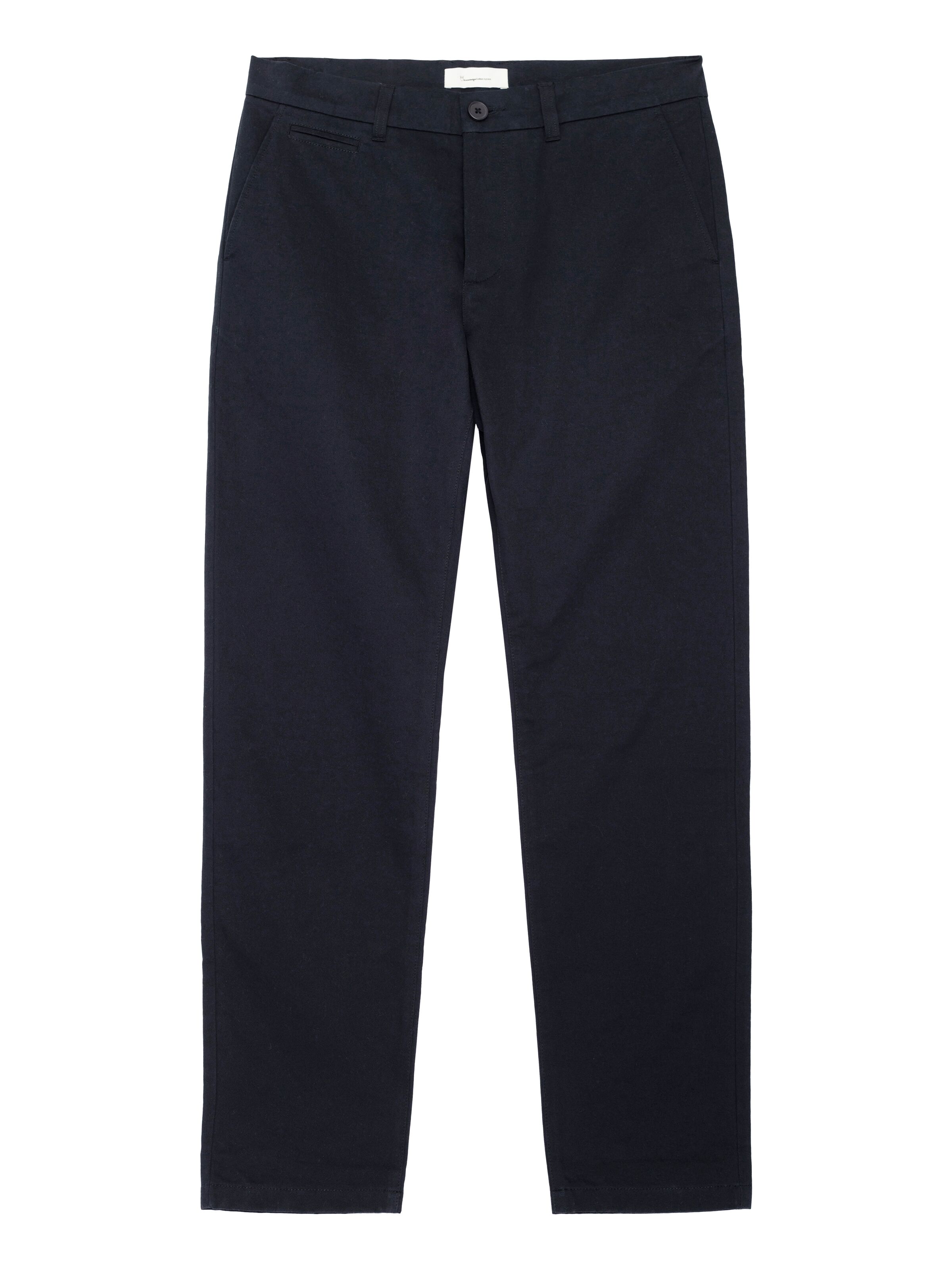 knowledge cotton apparel homme pantalon chuck regular chino twill pants coton bio noir l armoire poethique  1 