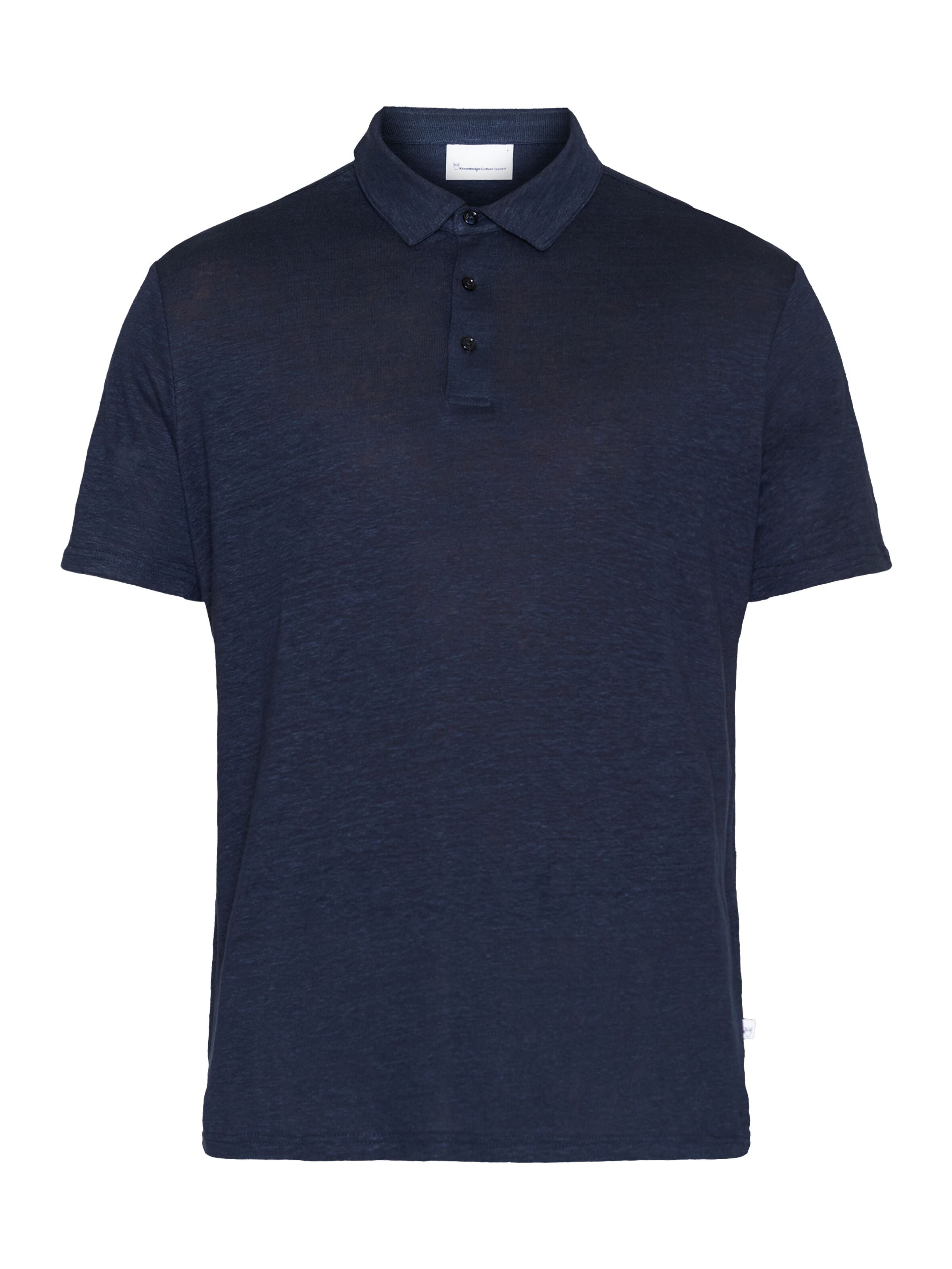 Polo en lin · bleu marine - regular linen polo