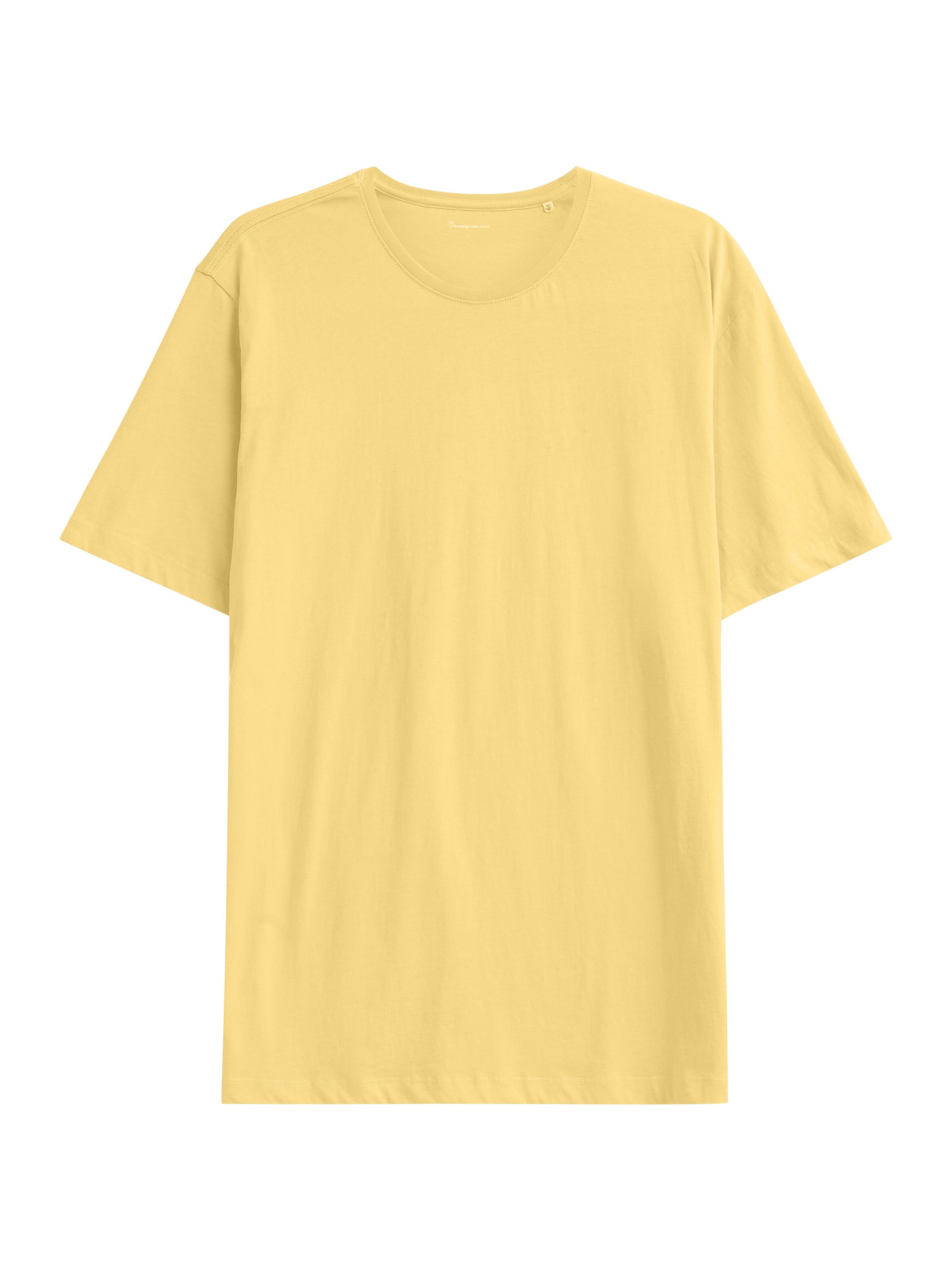 Tee-shirt basique en coton bio · jaune - agnar basic t-shirt