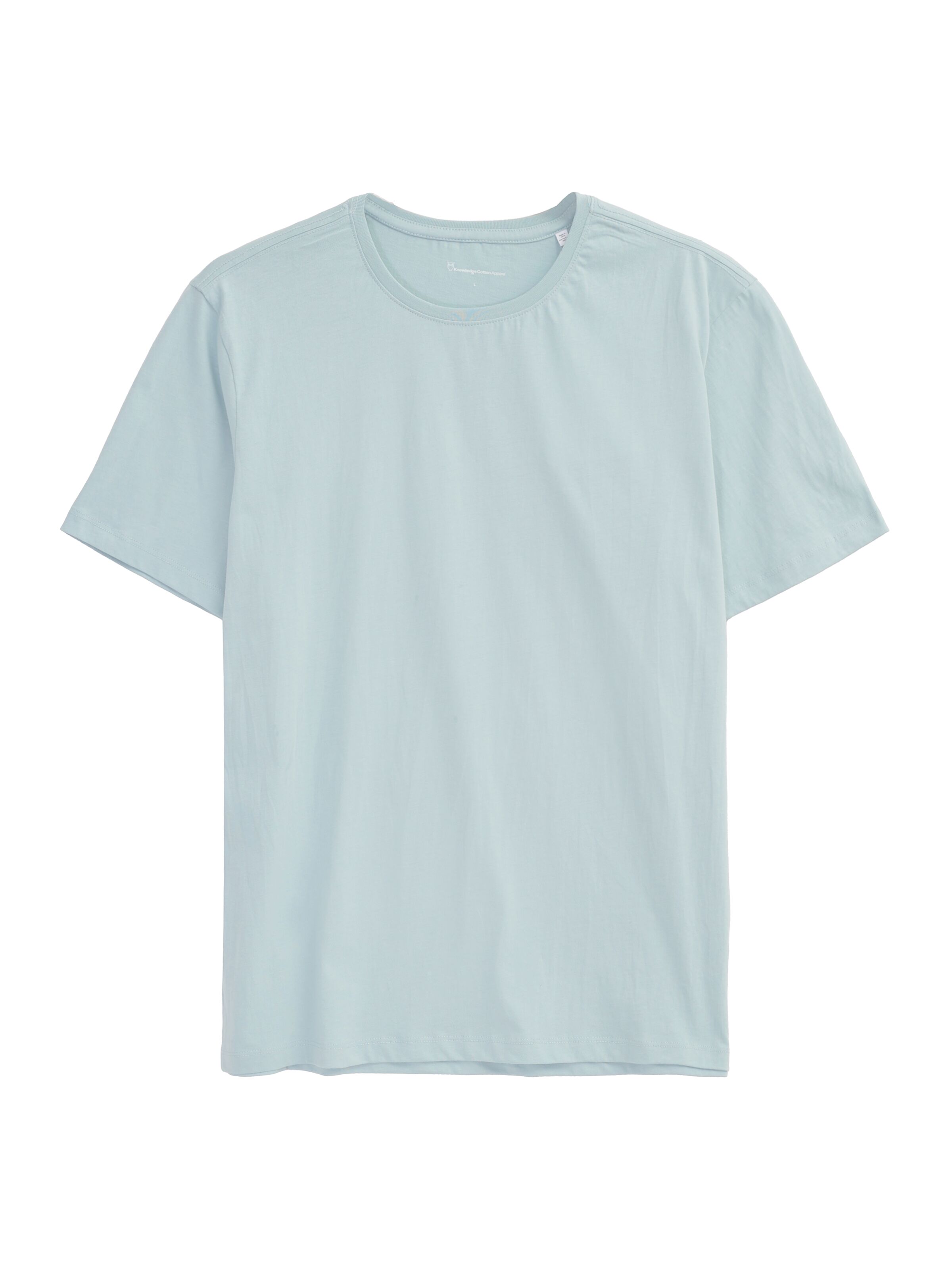 Tee-shirt basique en coton bio · gris bleuté - agnar basic t-shirt