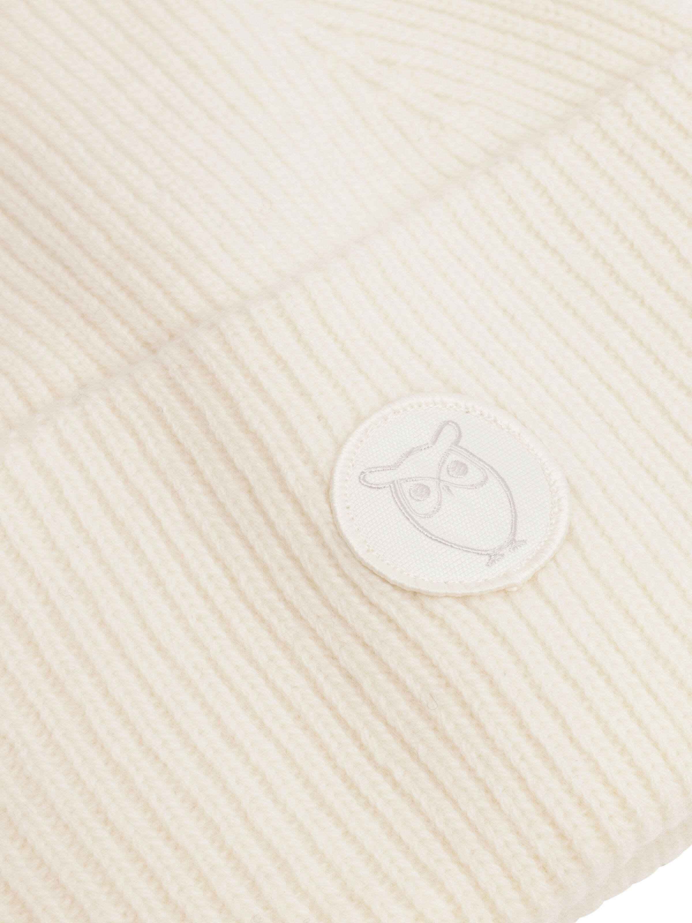 knowledge cotton apparel unisexe bonnet laine creme l armoire poethique  2 