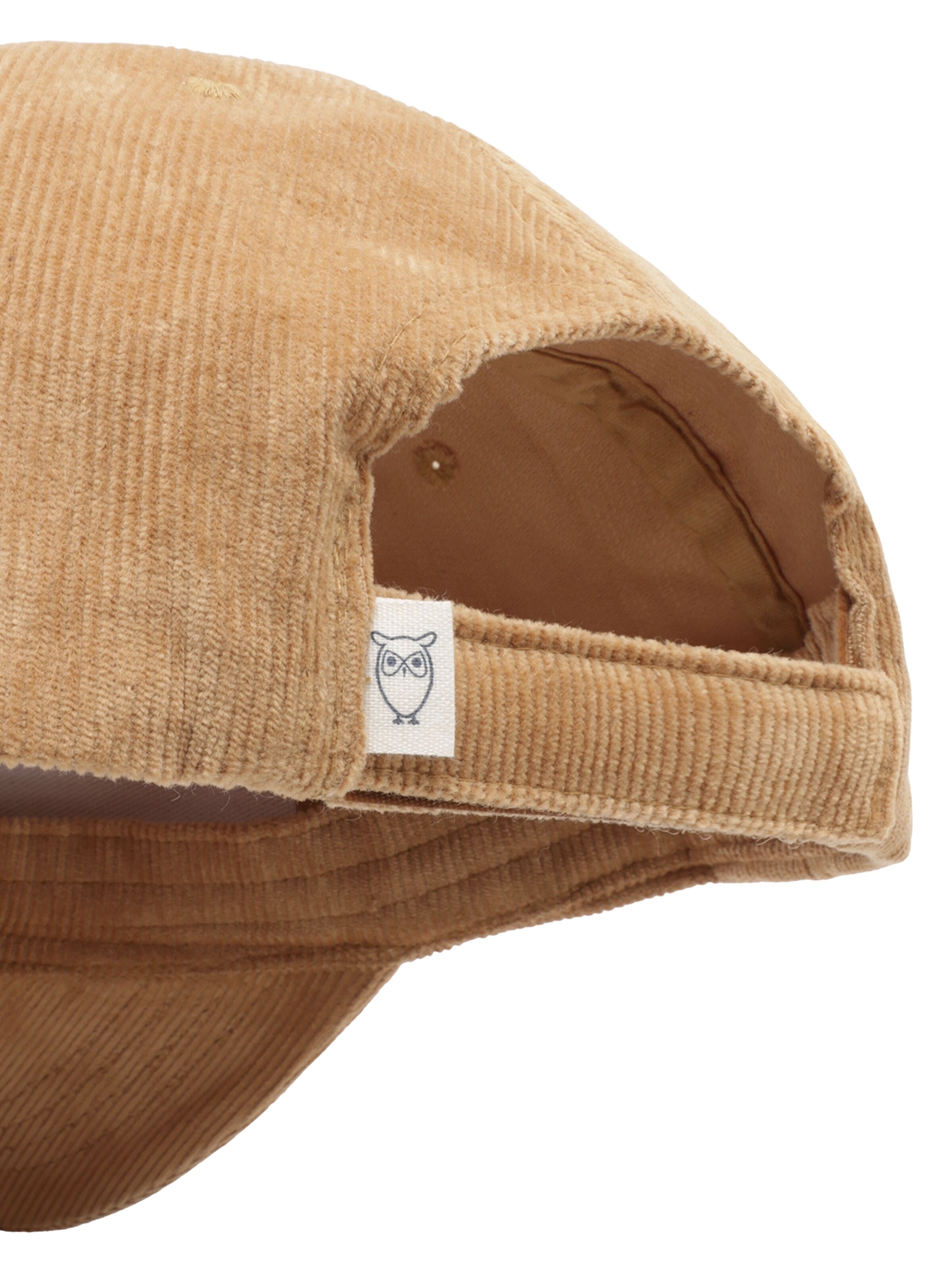 knowledge cotton apparel unisexe casquette velours coton bio beige l armoire poethique  3 