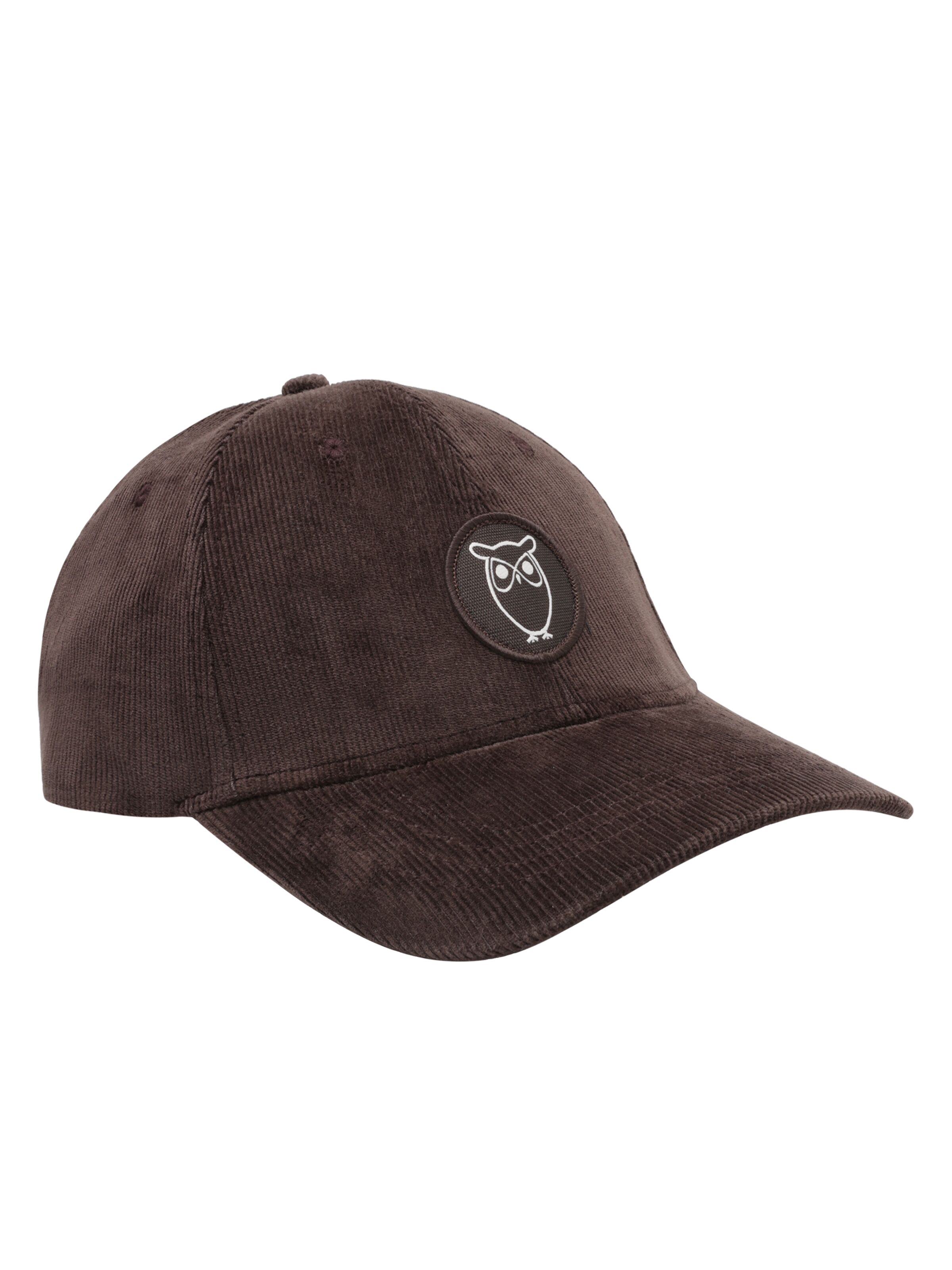 knowledge cotton apparel unisexe casquette velours coton bio marron l armoire poethique  1 