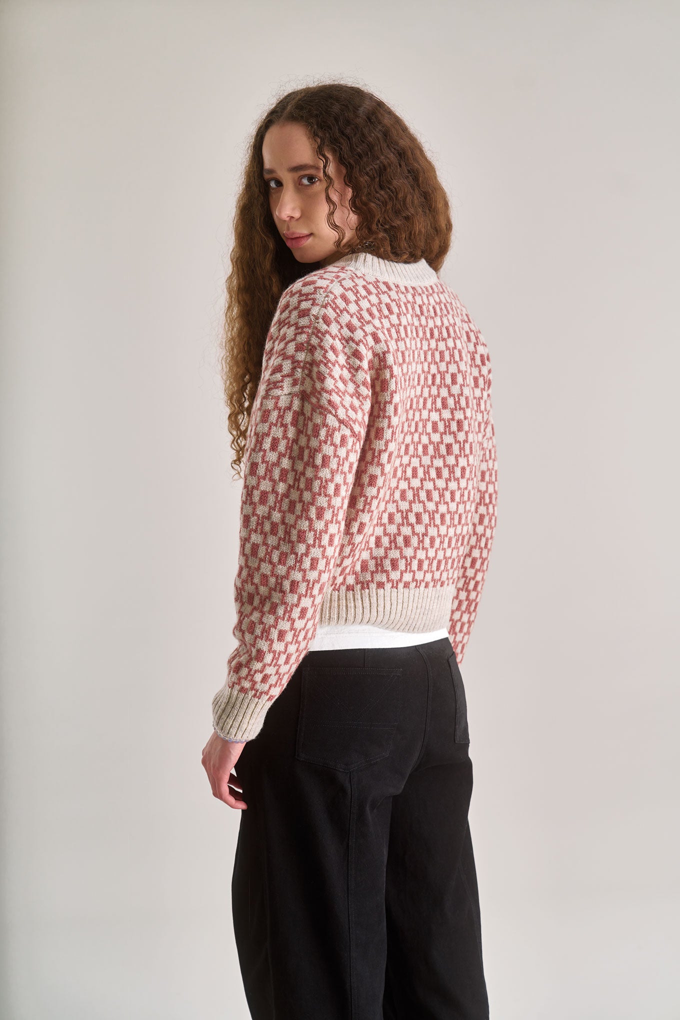 komodo femme pull effie creme rose laine l armoire poethique  2 