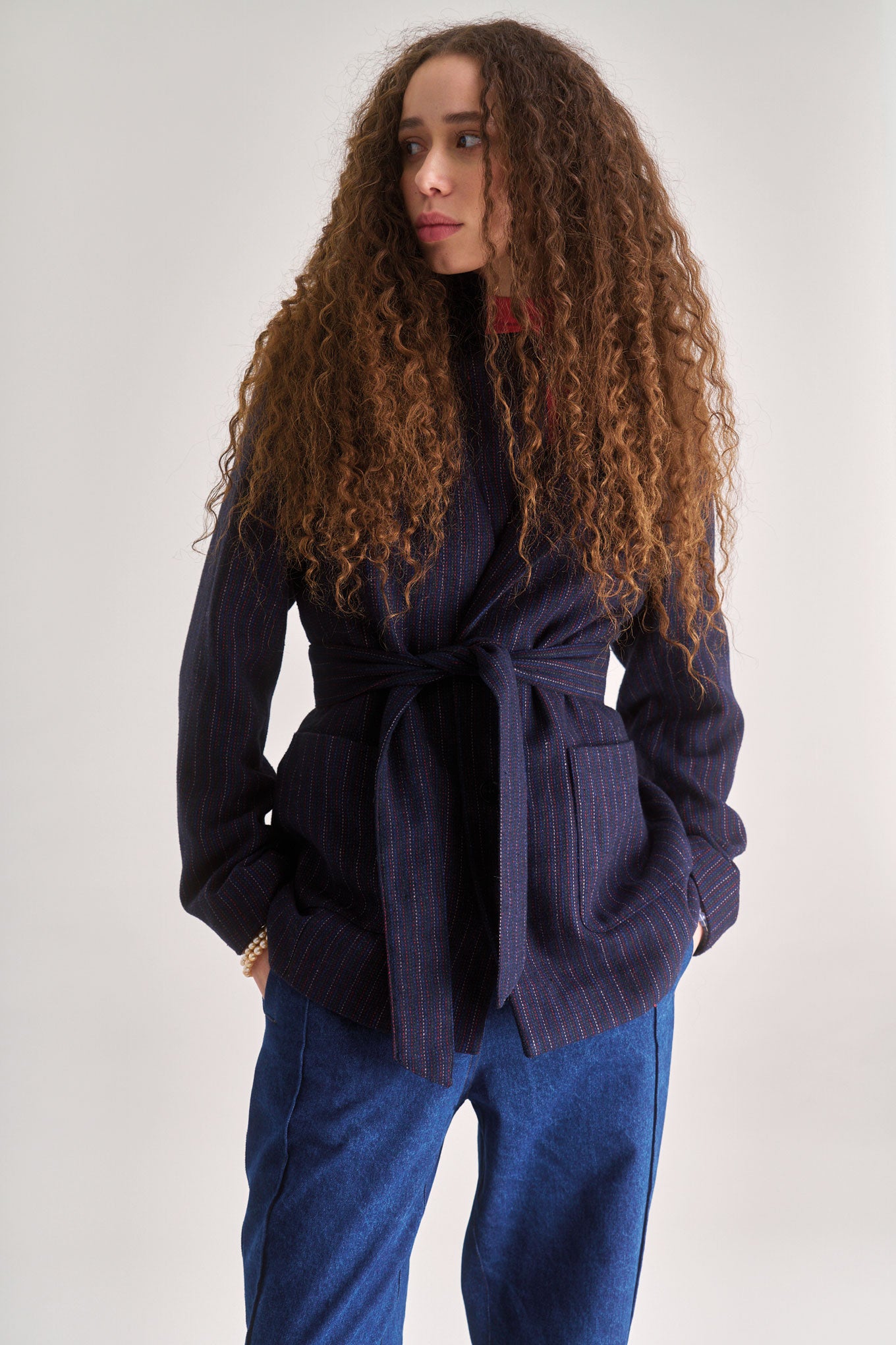 komodo femme veste ophelia bleu marine polyester recycle l armoire poethique  2 