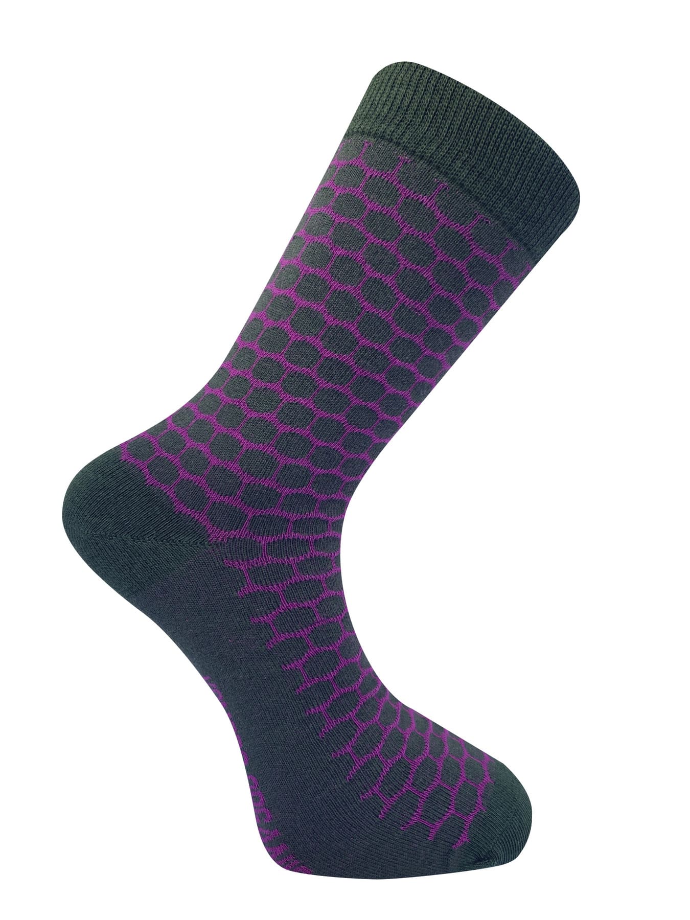 komodo unisexe chaussettes dots violet coton bio l armoire poethique