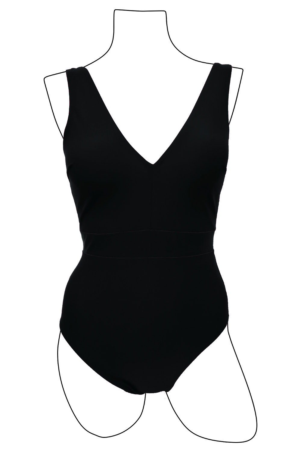 le bain normand femme maillot de bain une piece etretat noir polyester recycle l armoire poethique  1 