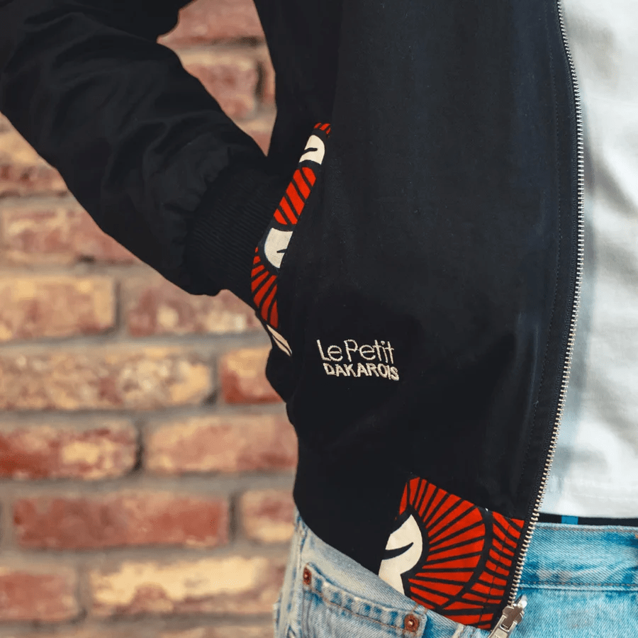 le petit dakarois unisexe bombers coton wax loumpoul grenat l armoire poethique  1 