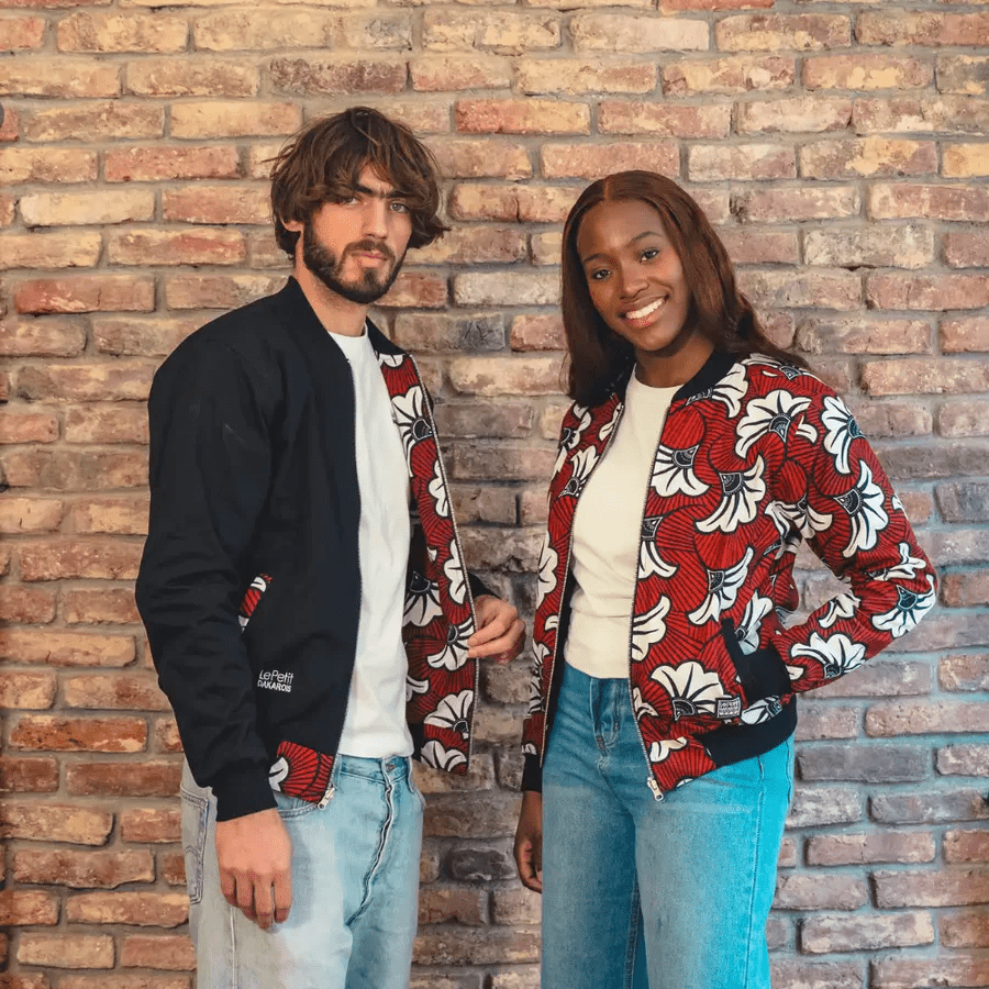 le petit dakarois unisexe bombers coton wax loumpoul grenat l armoire poethique  5 