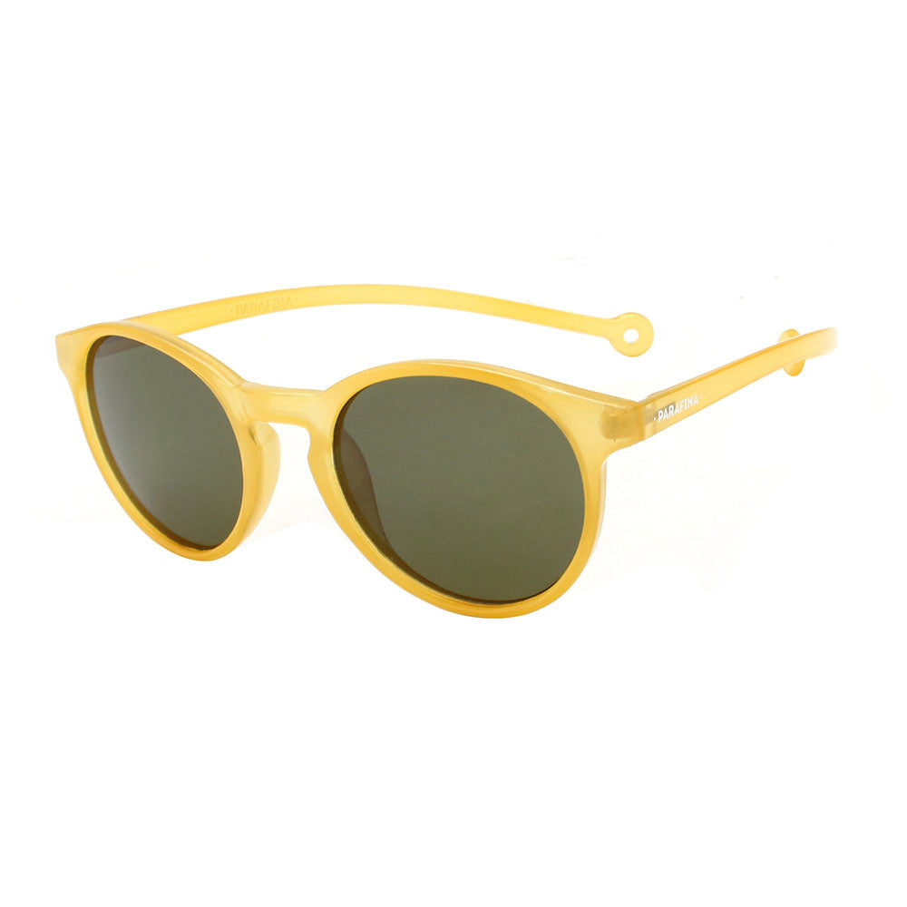 lunettes de soleil en bouteilles de plastique recycles isla transparent yellow pepper green  jaune ple transparent parafina unisexe lunettes isla bouteille recyclee jaune l armoire poethique 4