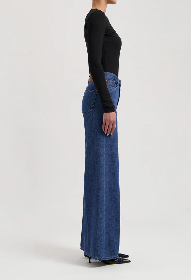 mud jeans femme sara high loose flow stone indigo coton bio lin recycle l armoire poethique 4 