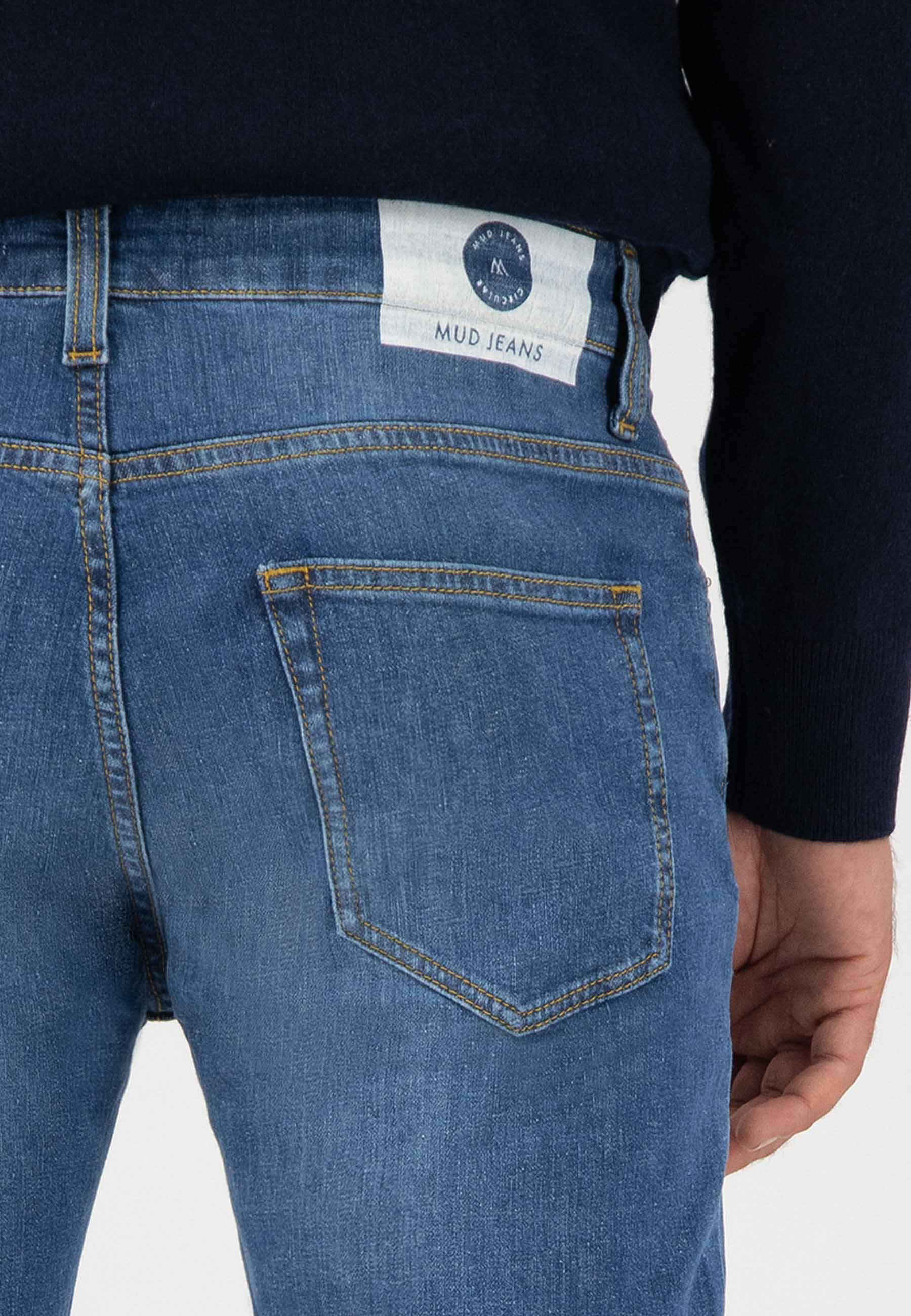 Jean droit en coton bio et coton recyclé · bleu denim - regular bryce authentic indigo