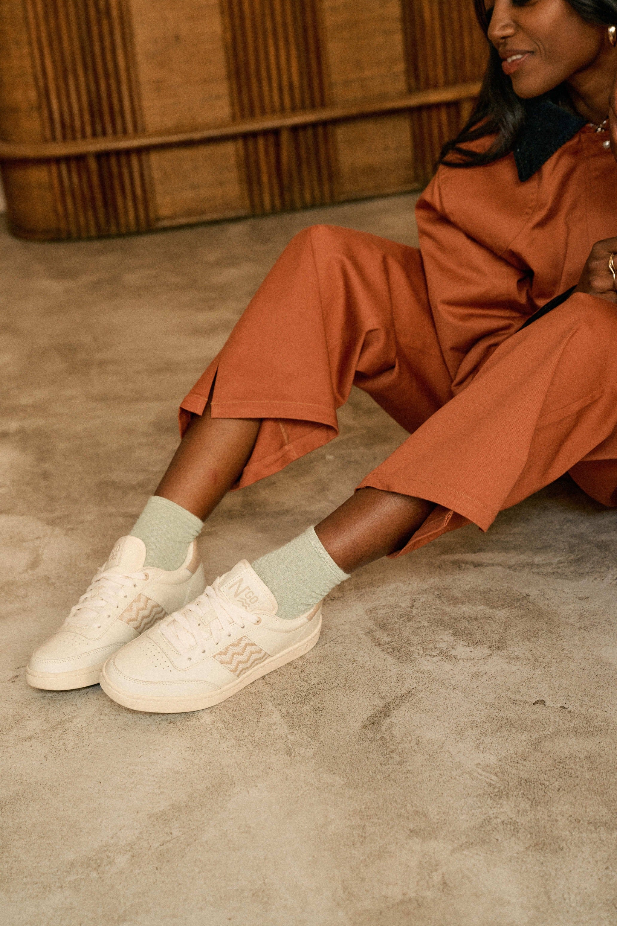 ngo shoes unisexe saigon 24 sesame creme beige cuir l armoire poethique  3 