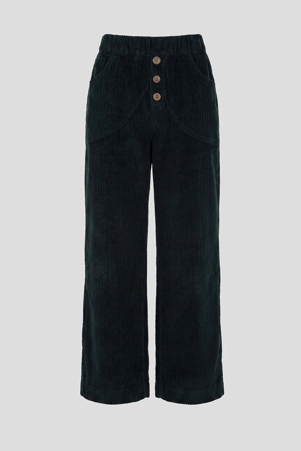pan femme pantalon taille elastiquee en velours de coton noir   pantalon negro l