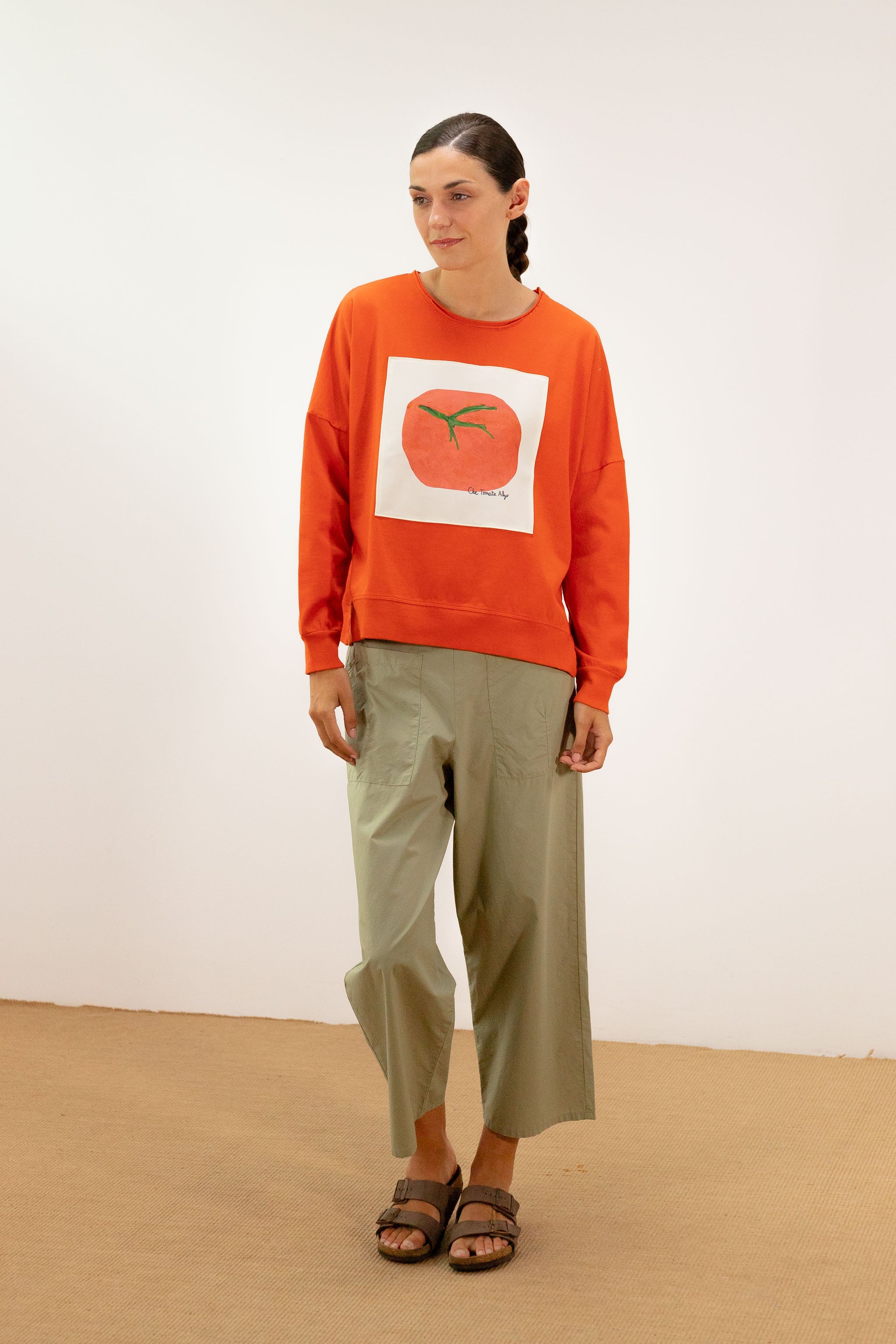 pan femme pantalon verde vert clair coton l armoire poethique  1 