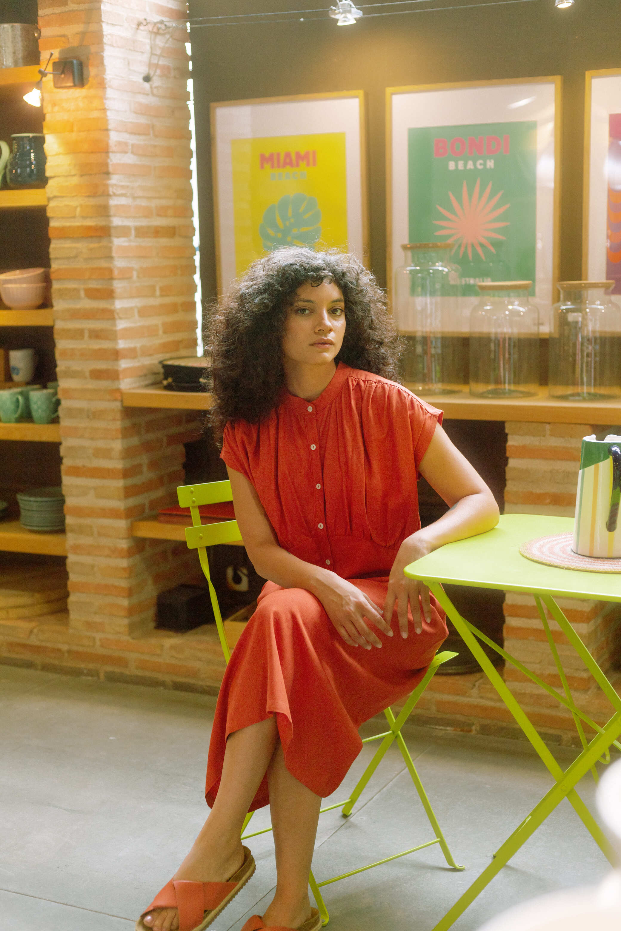 pan femme robe vestido caldero orange viscose lin l armoire poethique  3 