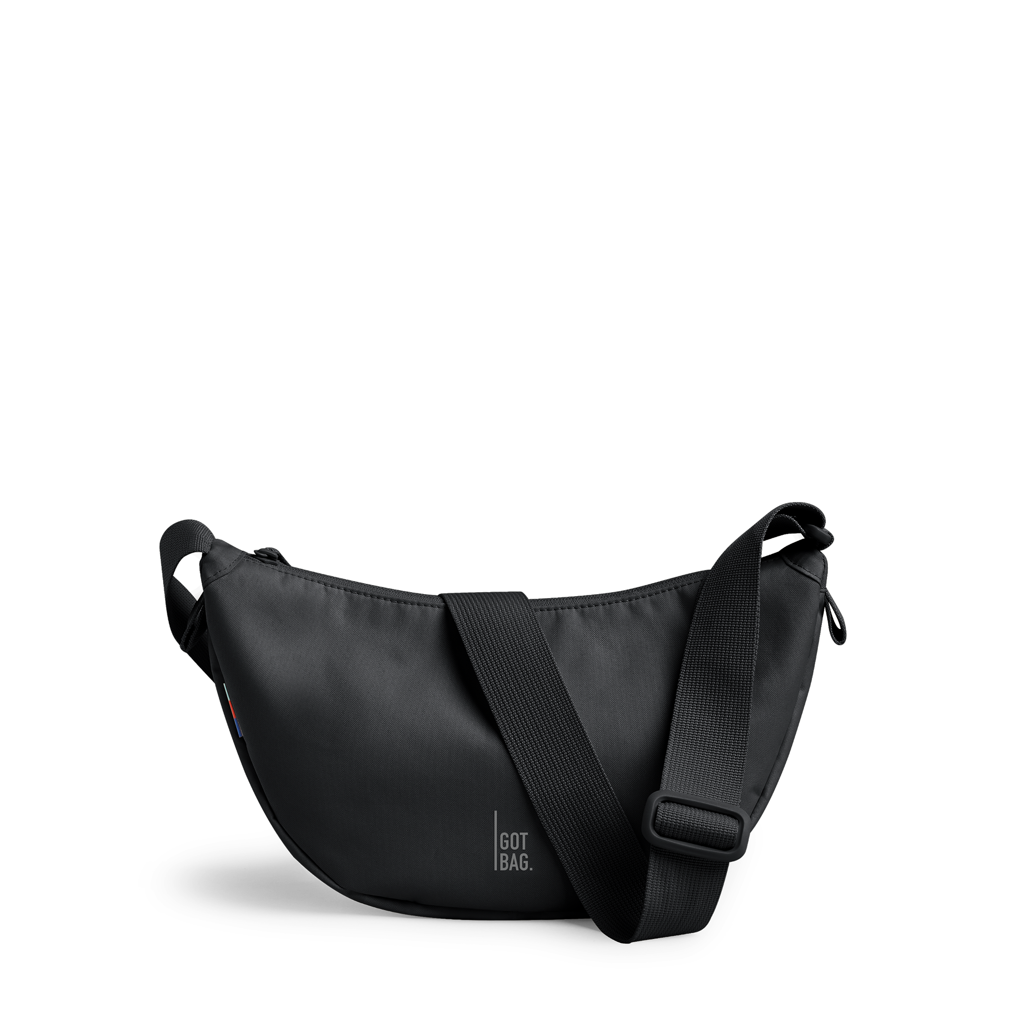 sac banane dperlant en polyester recycl moon bag small black  noir got bag femme sac banane moon bag petit noir polyester recycle l armoire poethique 1