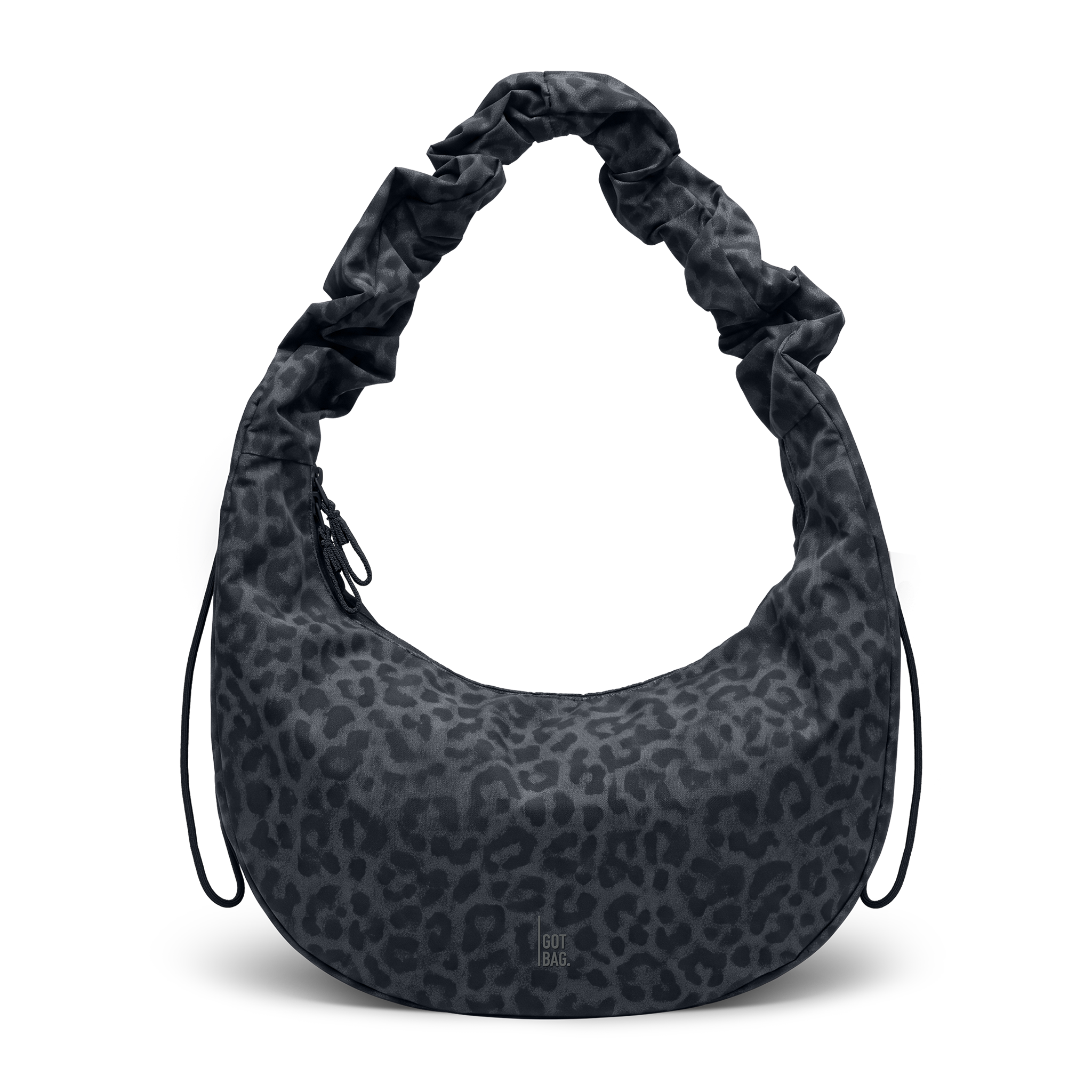 sac banane dperlant lopard en polyester recycl moon bag ruffle cat shark  noir got bag femme sac banane moon bag ruffle cat shark noir polyester recycle l armoire poethique 16