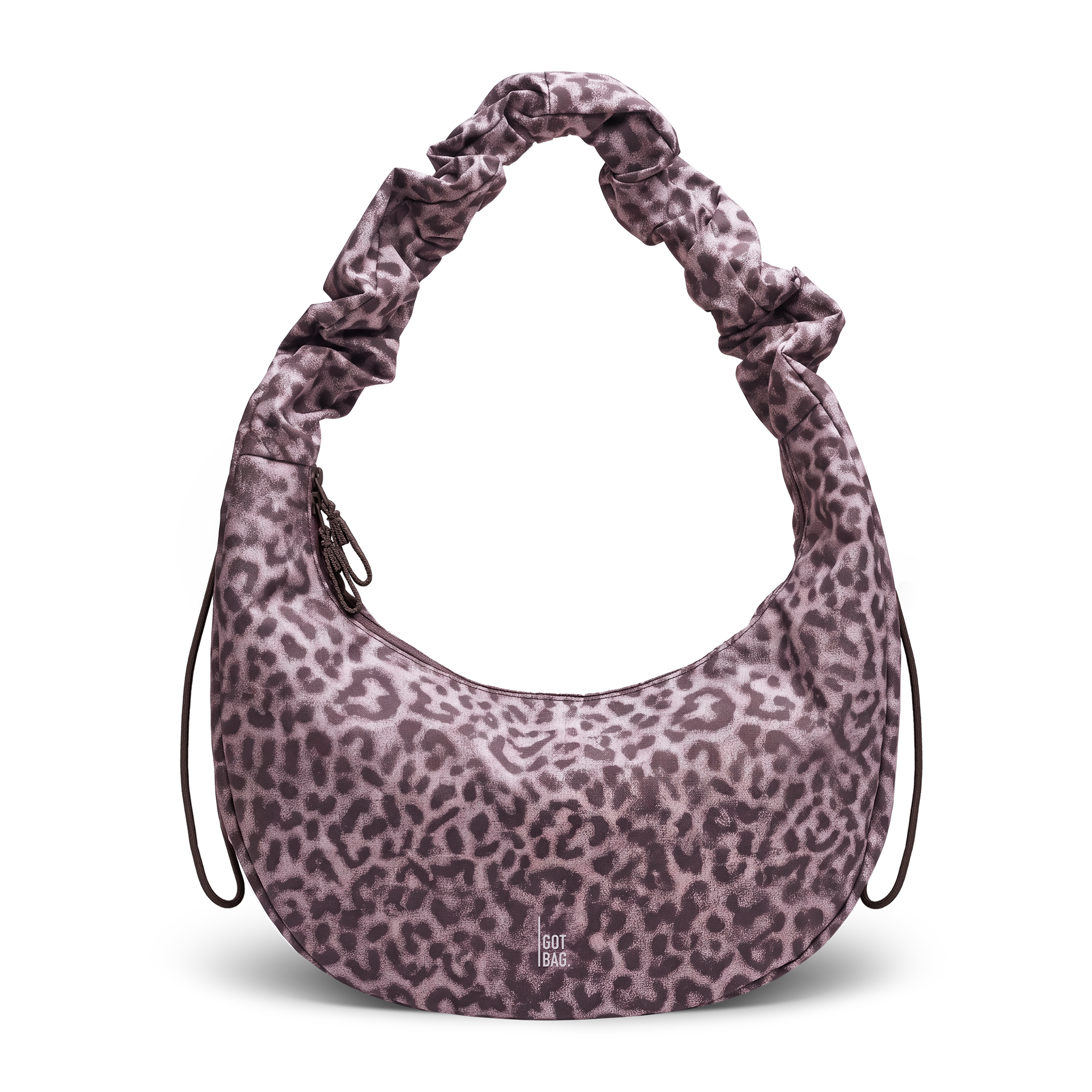 sac banane dperlant lopard en polyester recycl moon bag ruffle cat shark sea lion  rose et marron got bag femme sac banane moon bag ruffle cat shark rose polyester recycle l armoire poethique 17