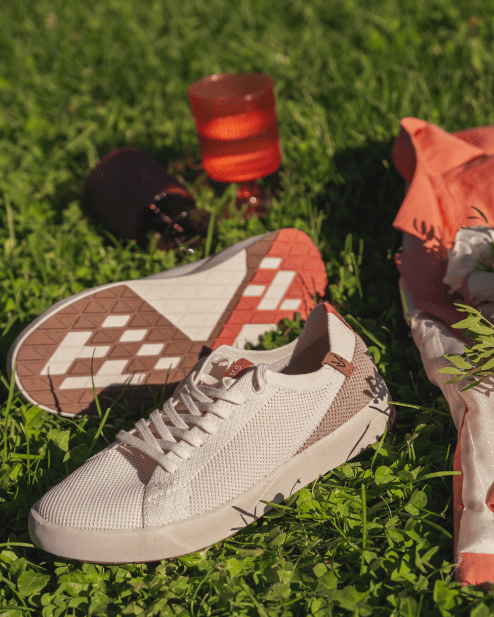 saola femme cannon knit 2 0 polyester recycle white rose l armoire poethique  2 