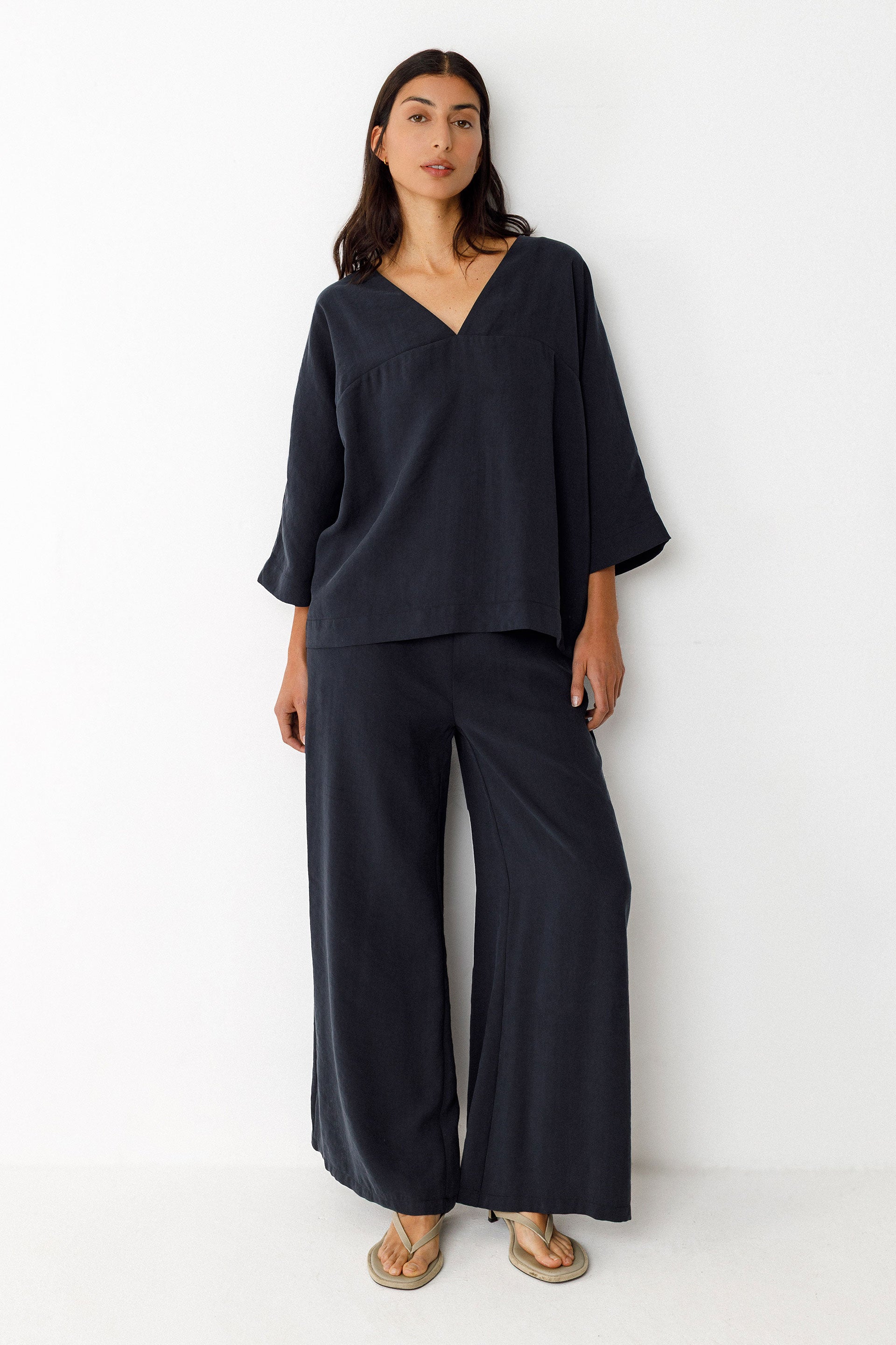 skfk femme blouse balen noir modal tencel l armoire poethique  2 